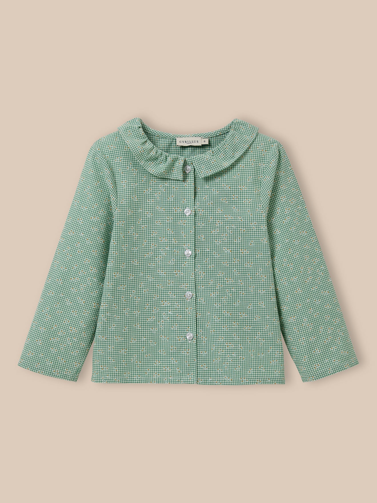 Mädchen-Pyjama im Vichy-Karo