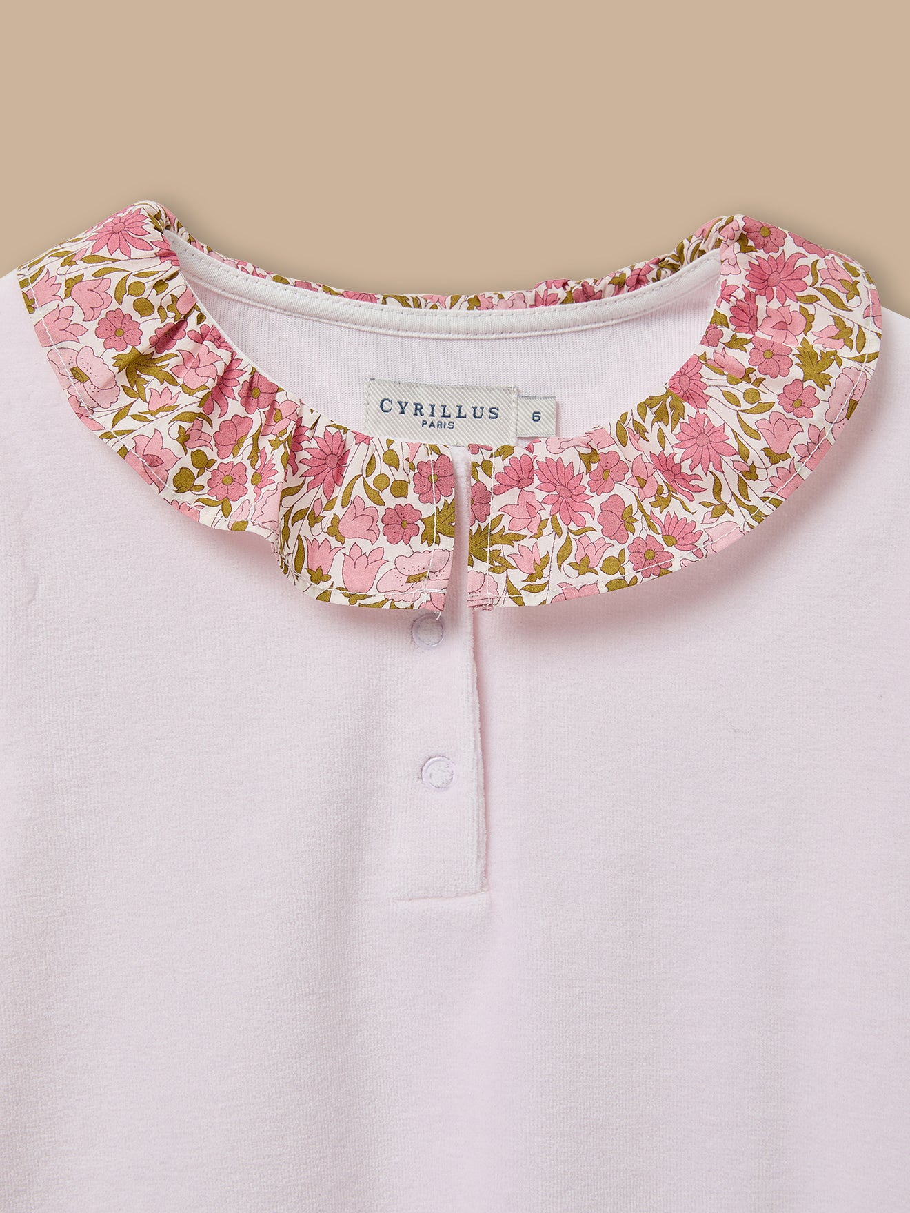 Mädchen-Pyjama mit Liberty®-Kragen