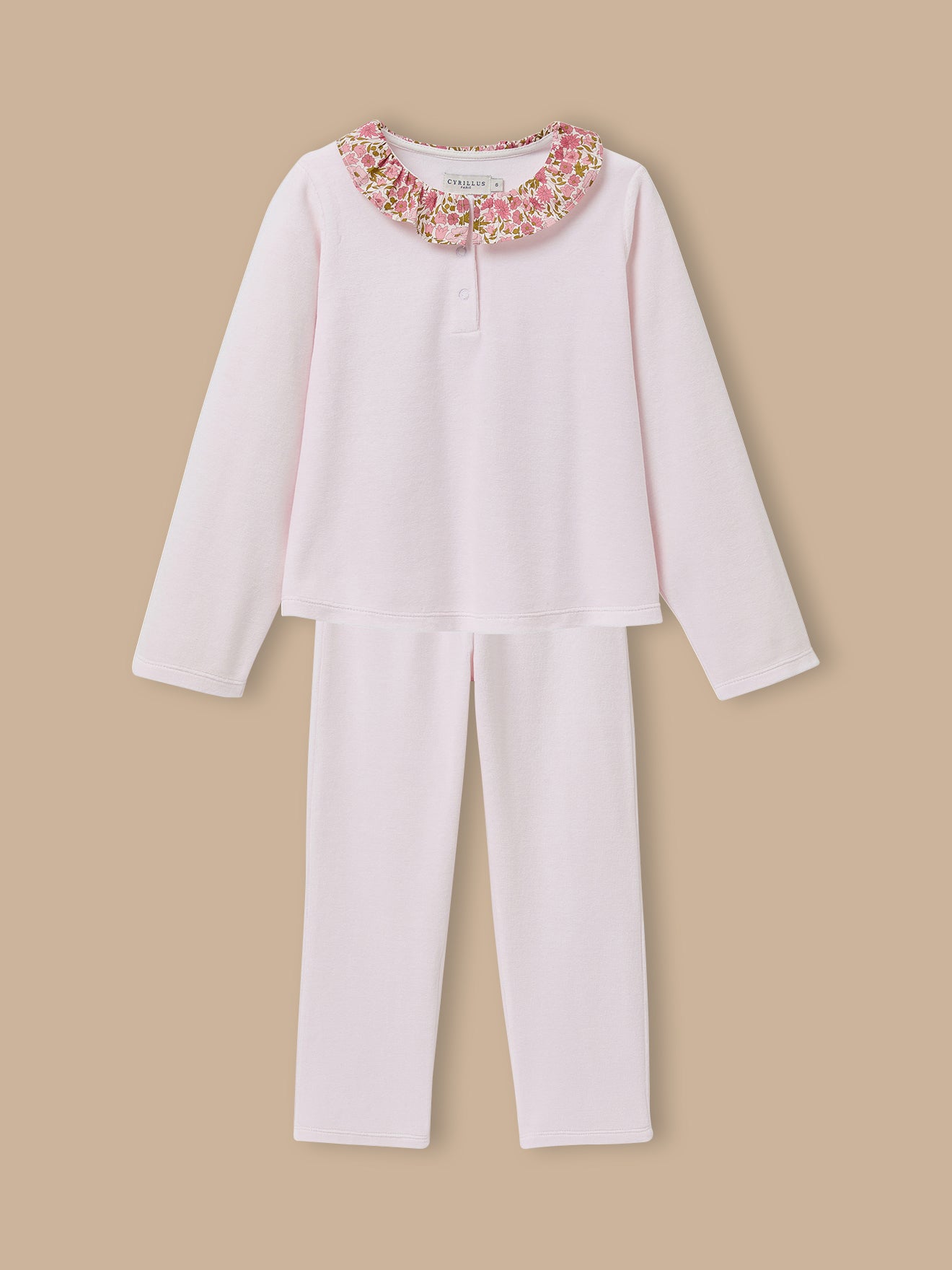 Mädchen-Pyjama mit Liberty®-Kragen