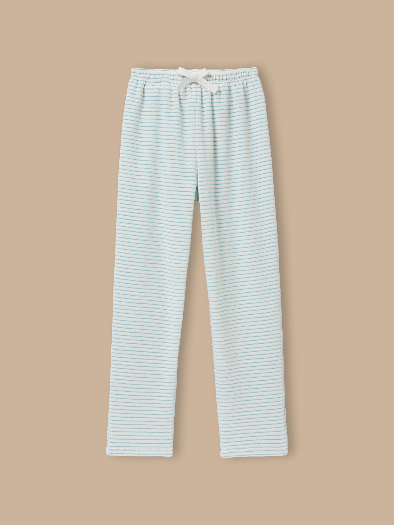 Mädchen-Pyjama aus gestreiftem Samt