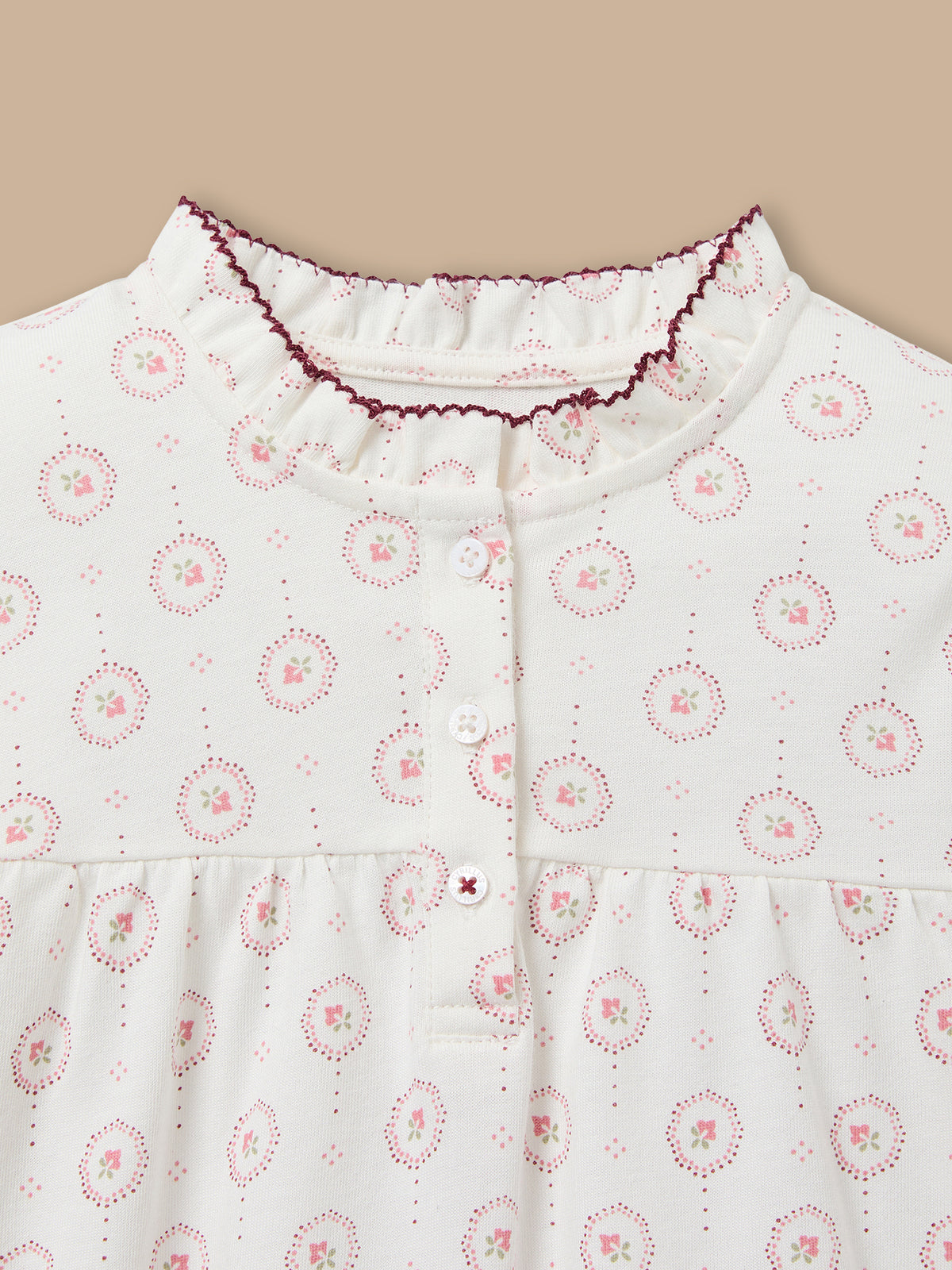 Mädchen-Pyjama aus bedrucktem Jersey