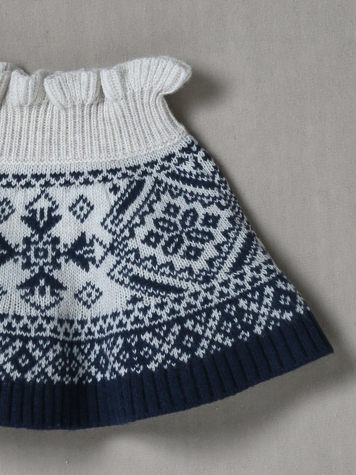 Mädchen-Schlauchschal aus RWS*-Wolle mit Jacquard