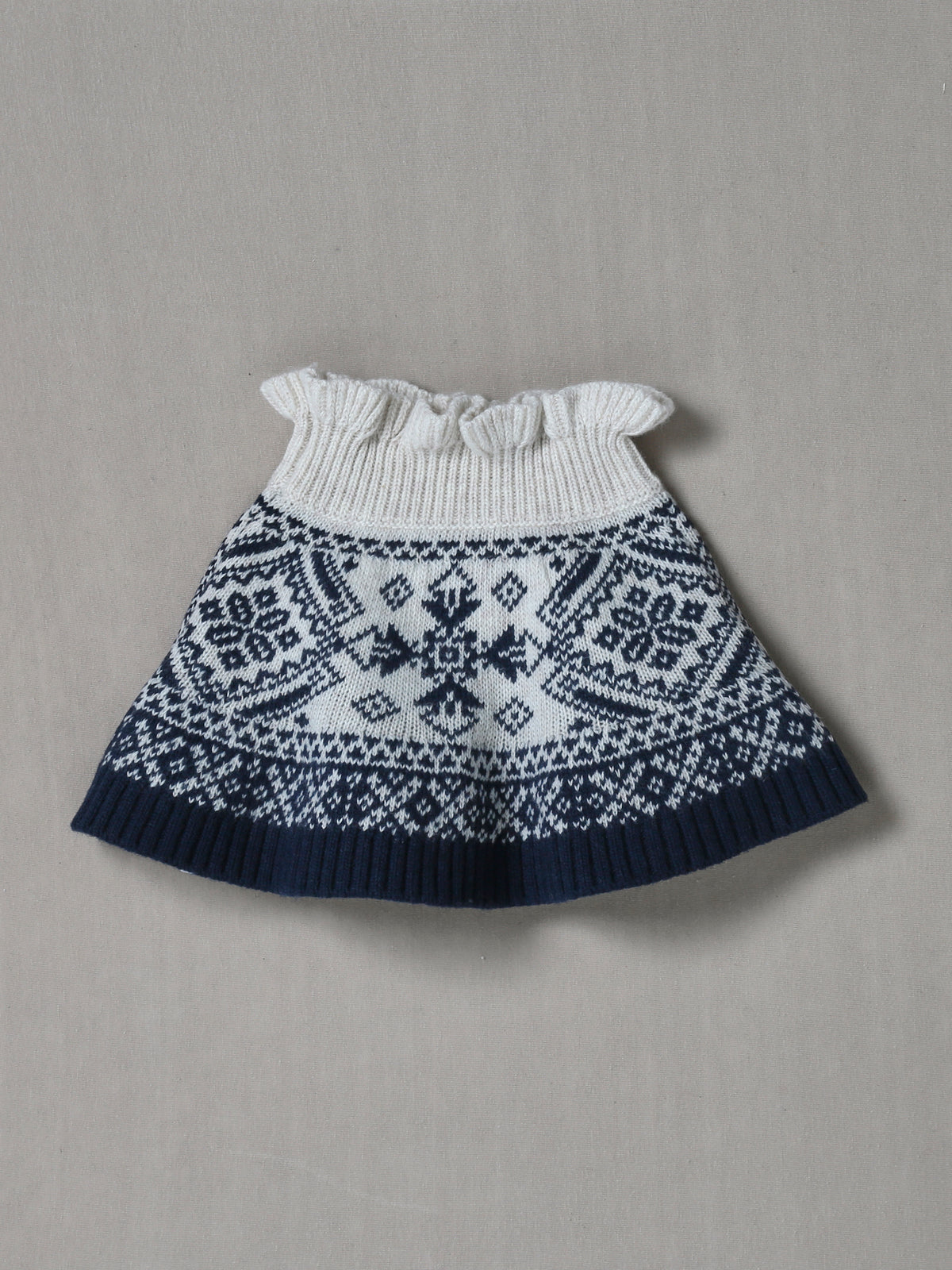 Mädchen-Schlauchschal aus RWS*-Wolle mit Jacquard