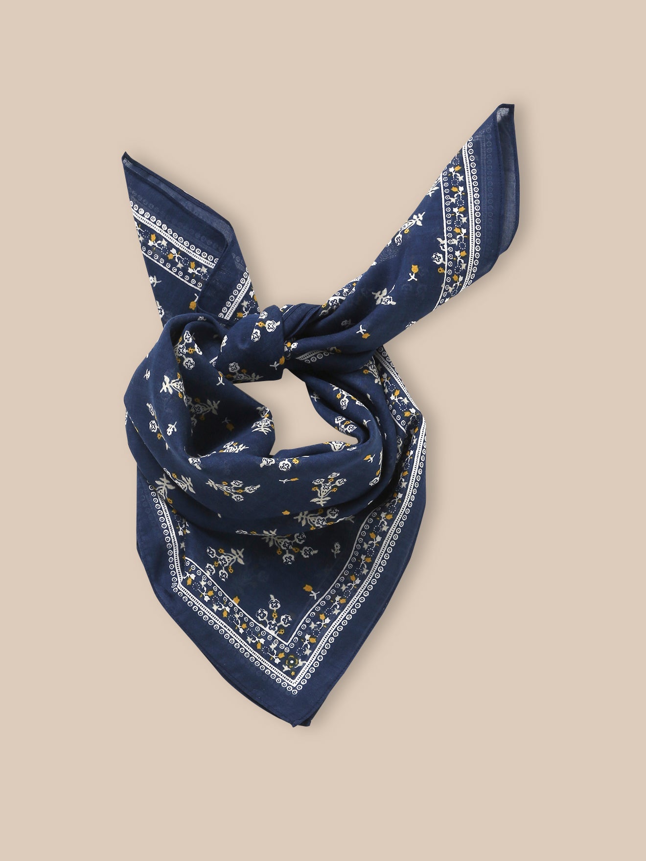 Mädchen-Schal mit « Blumenstrauß »-Print