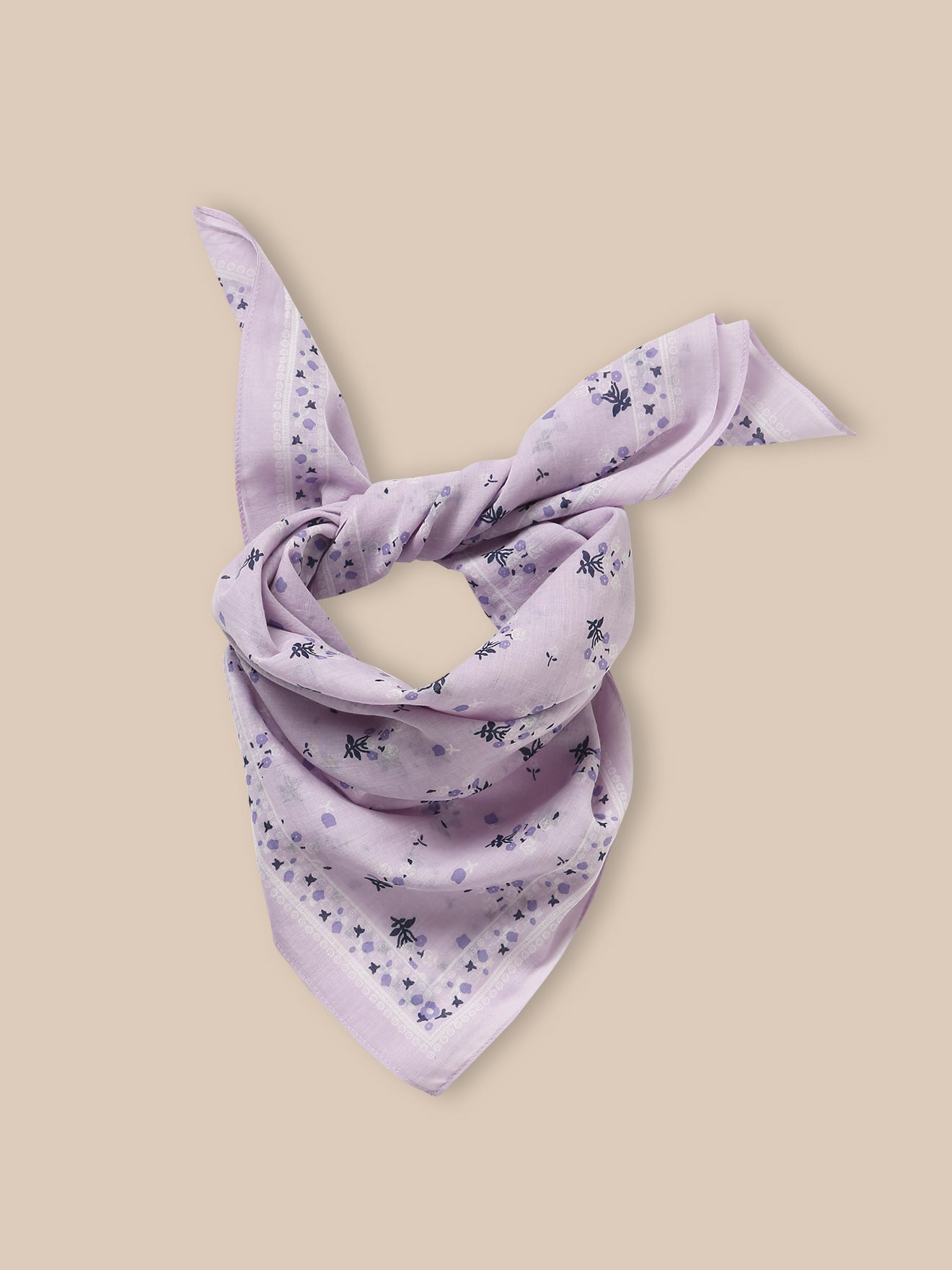 Mädchen-Schal mit « Blumenstrauß »-Print