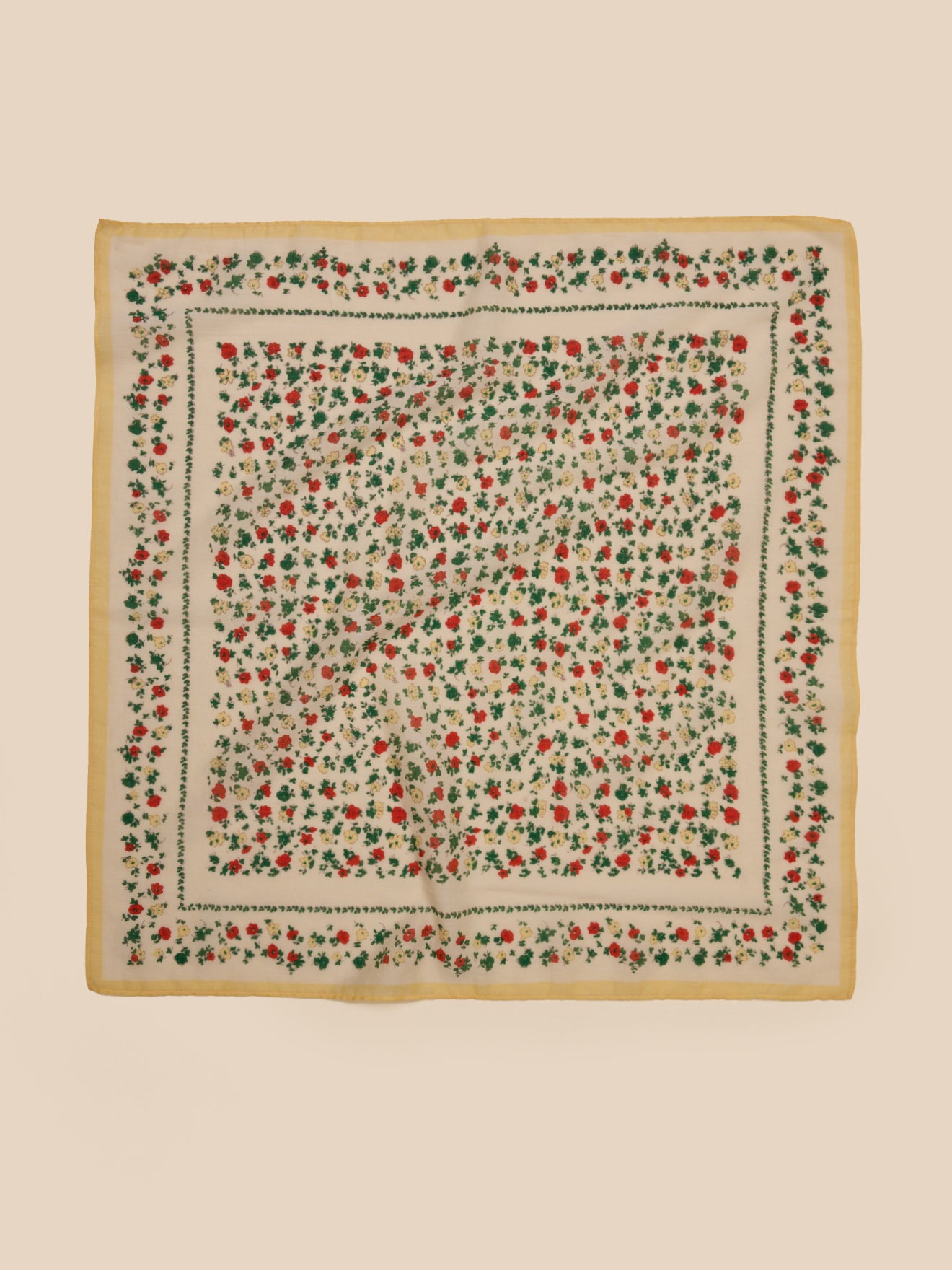 Mädchen-Halstuch mit Blumenmotiv – Bio-Baumwolle