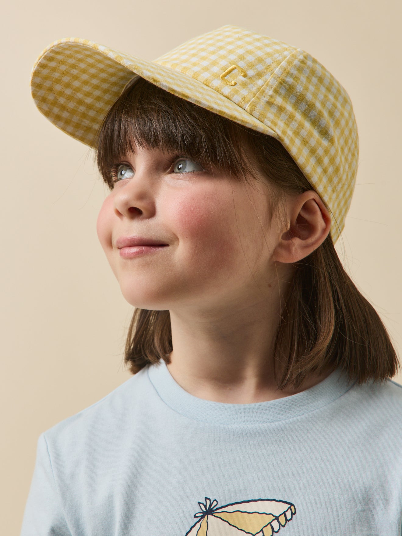 Mädchen-Cap im Vichy-Karo