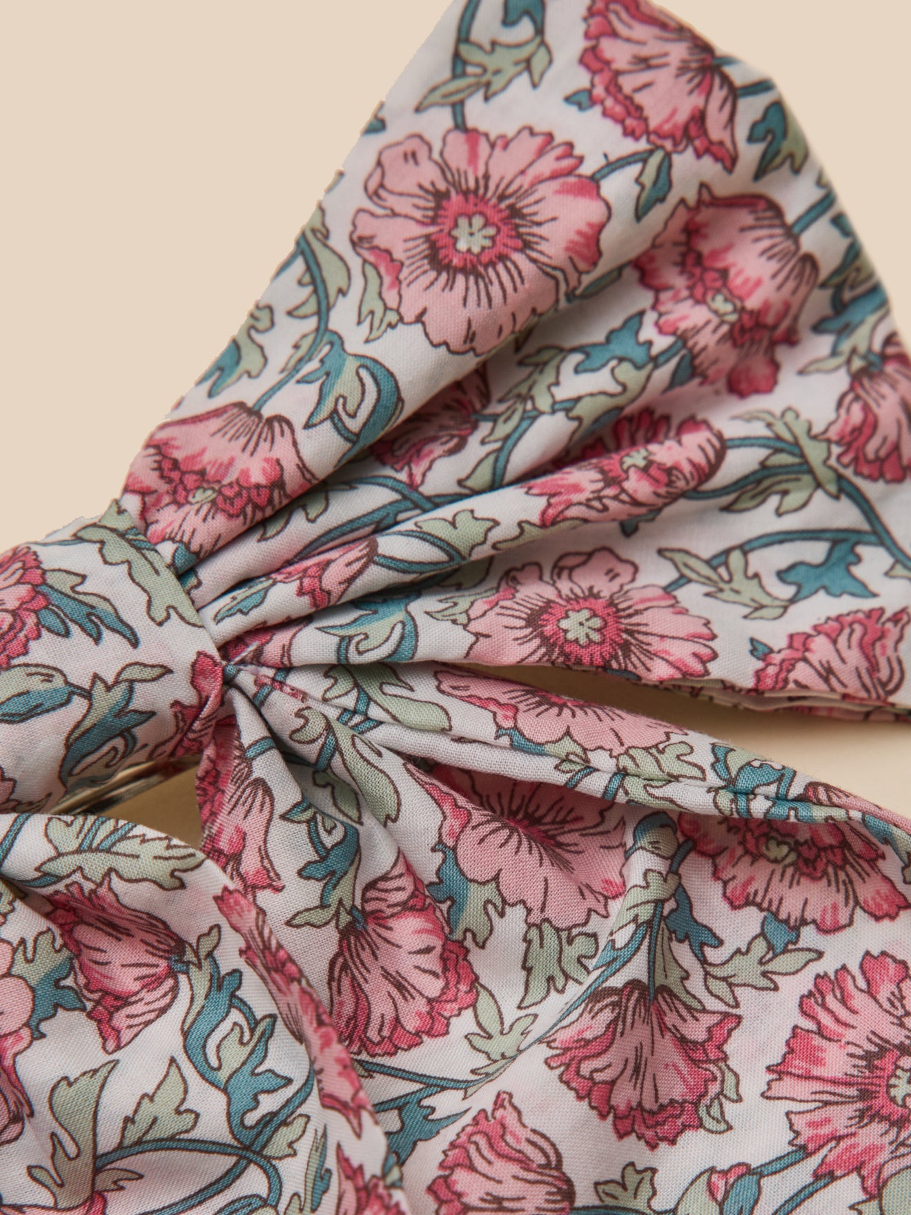 Mädchen-Haarspange mit großer Schleife aus Liberty®-Stoff