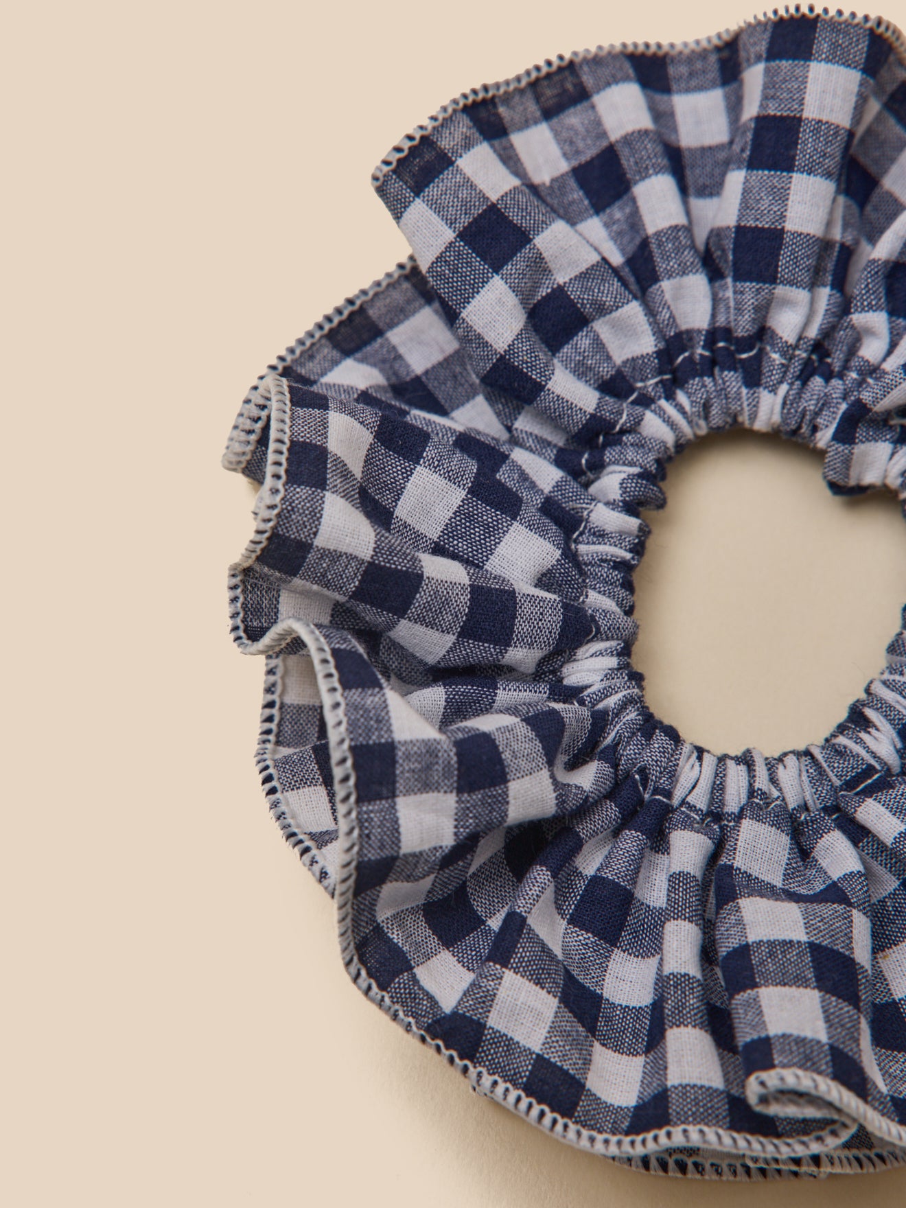 Mädchen-Haargummis aus Vichy-Stoff, 2er-Set