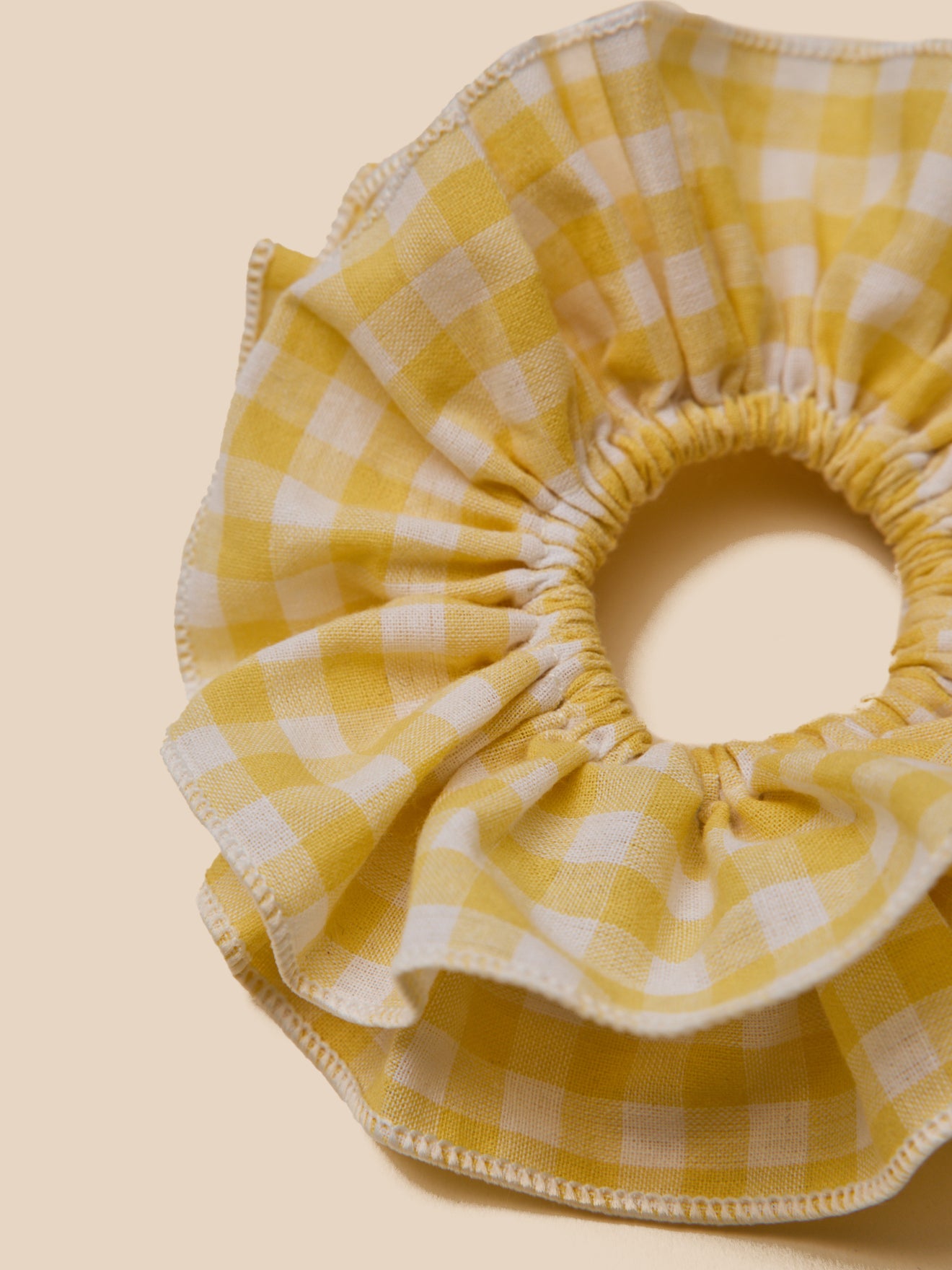 Mädchen-Haargummis aus Vichy-Stoff, 2er-Set