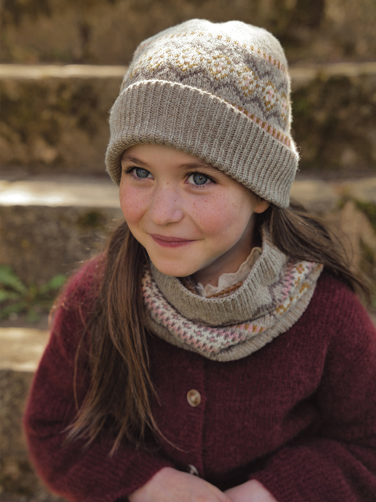 Kindermütze aus Jacquard