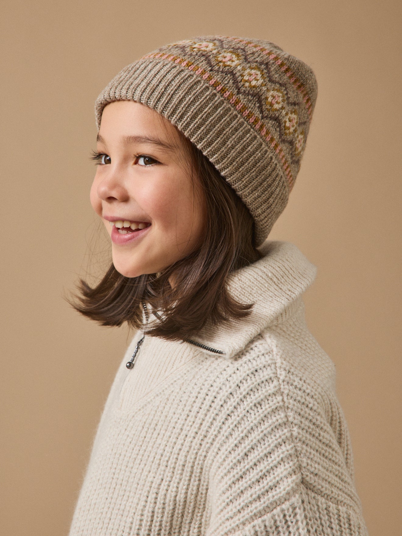 Kindermütze aus Jacquard