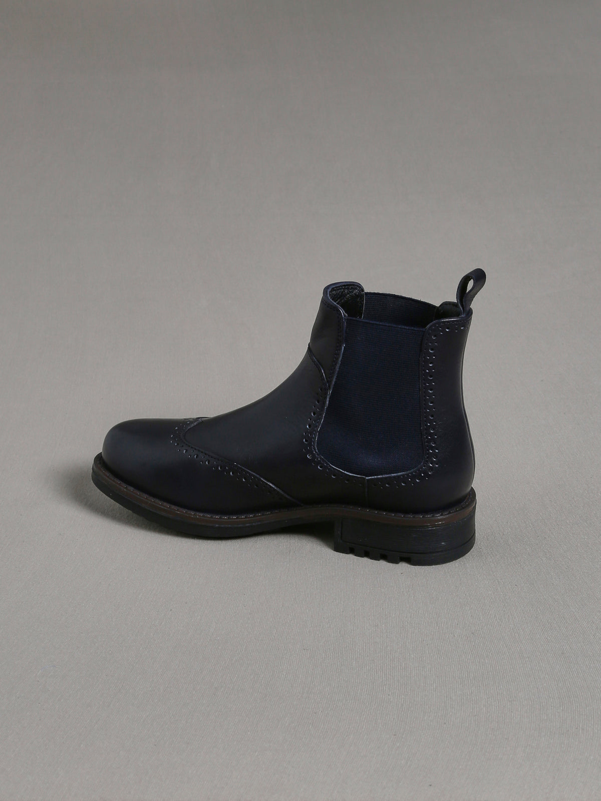 Mädchen-Boots aus Leder mit geblümter Kappe