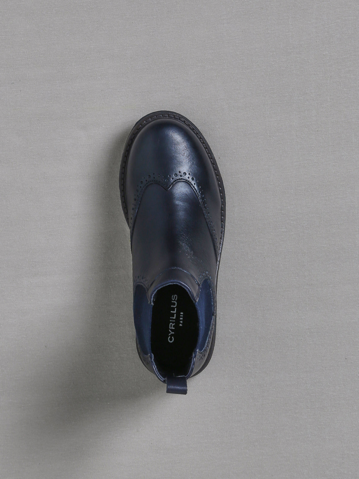 Mädchen-Boots aus Leder mit geblümter Kappe
