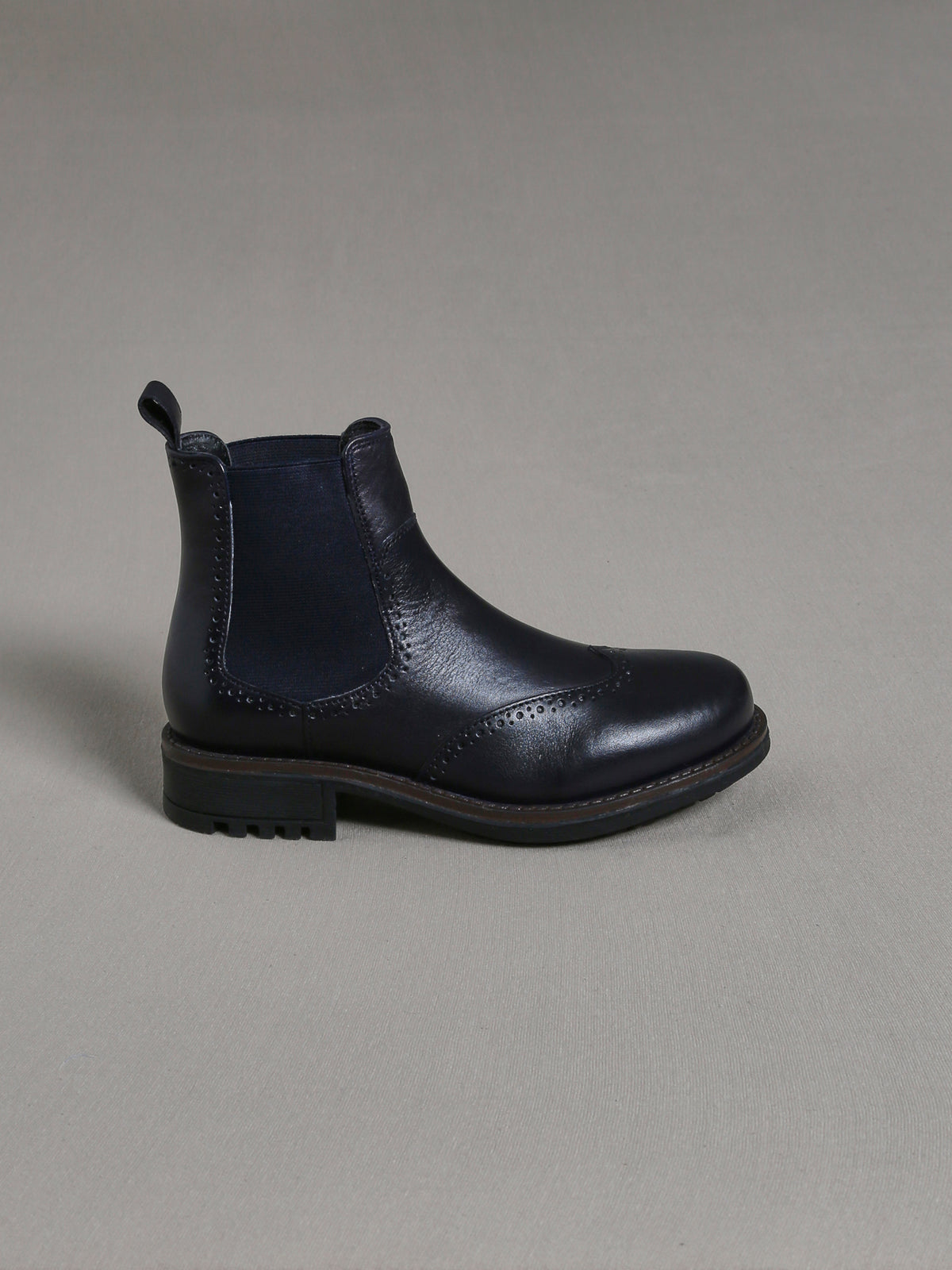 Mädchen-Boots aus Leder mit geblümter Kappe