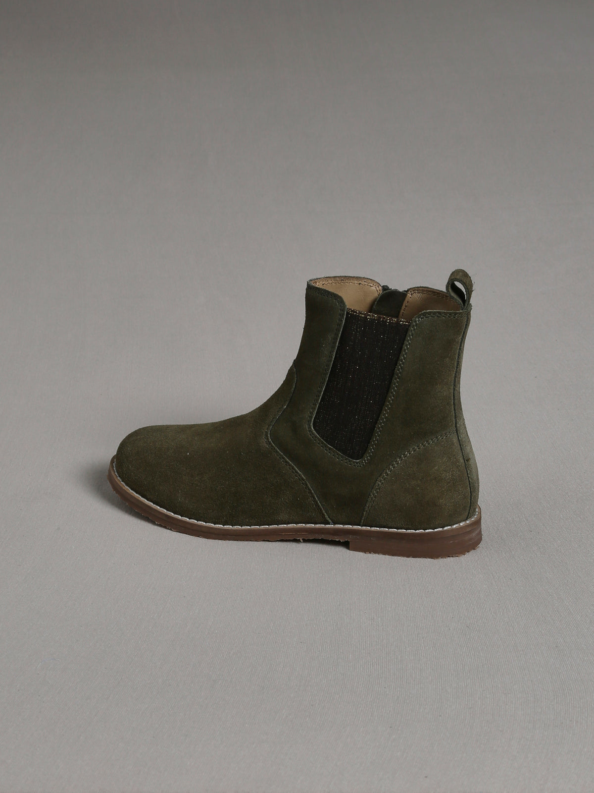 Mädchen-Chelsea-Boots aus Veloursleder