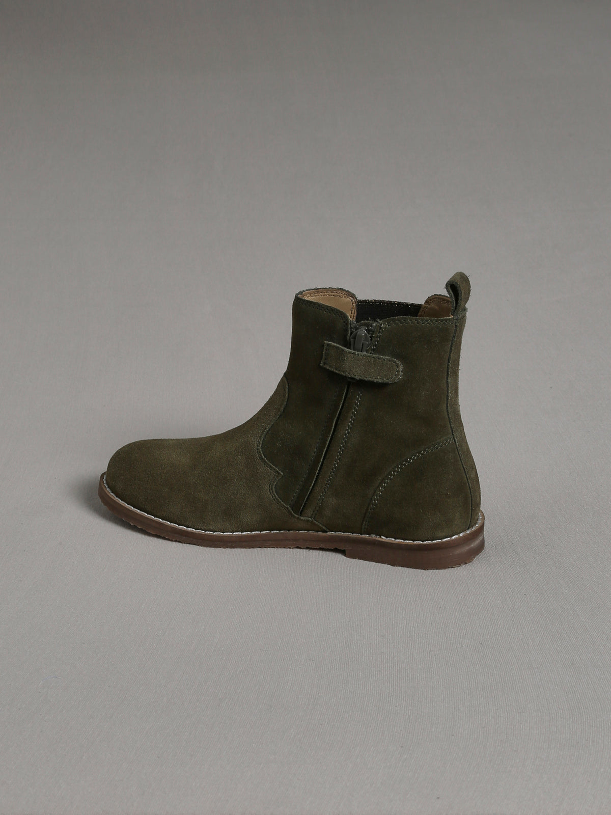 Mädchen-Chelsea-Boots aus Veloursleder