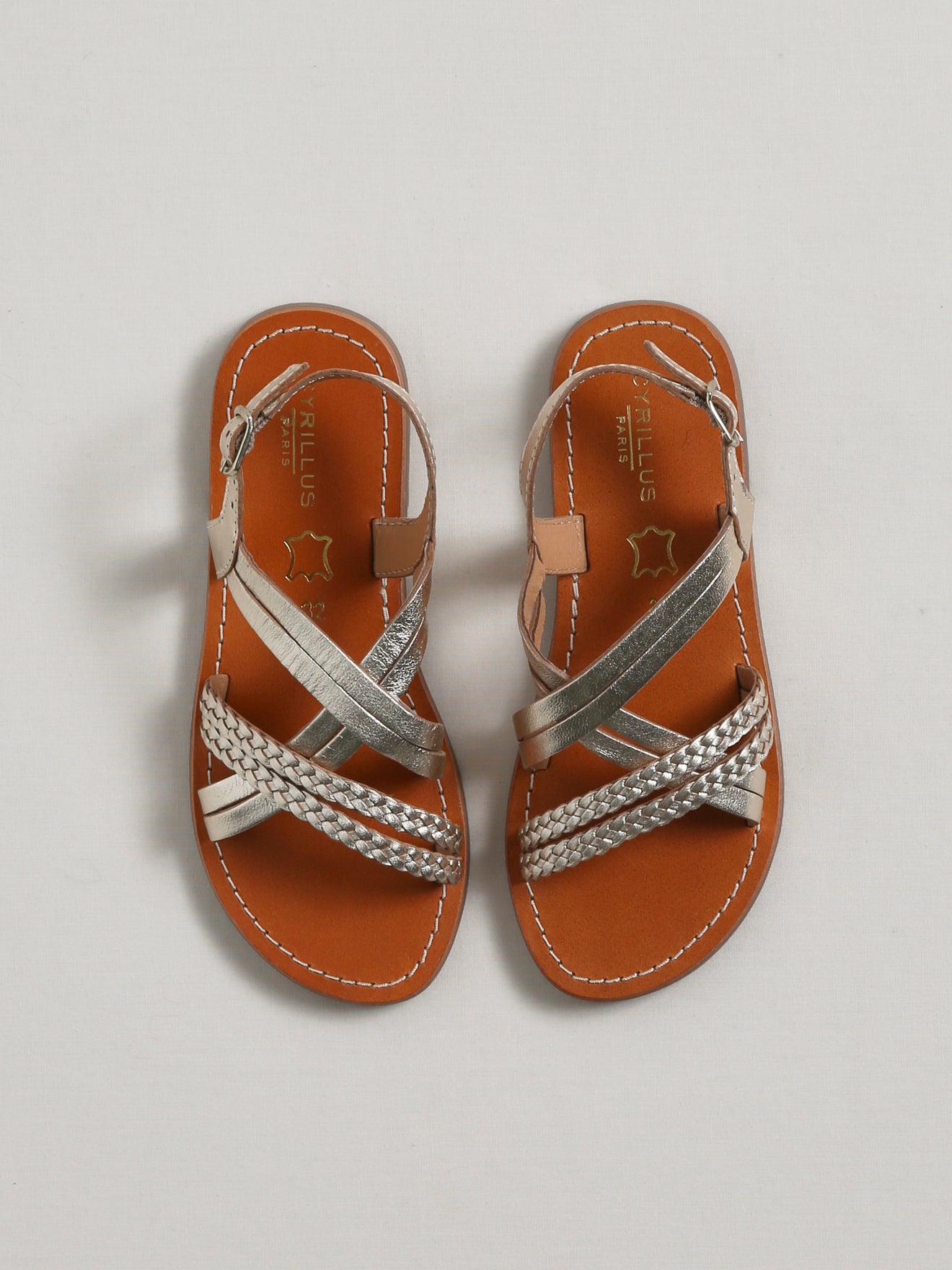 Mädchen-Sandalen aus Leder