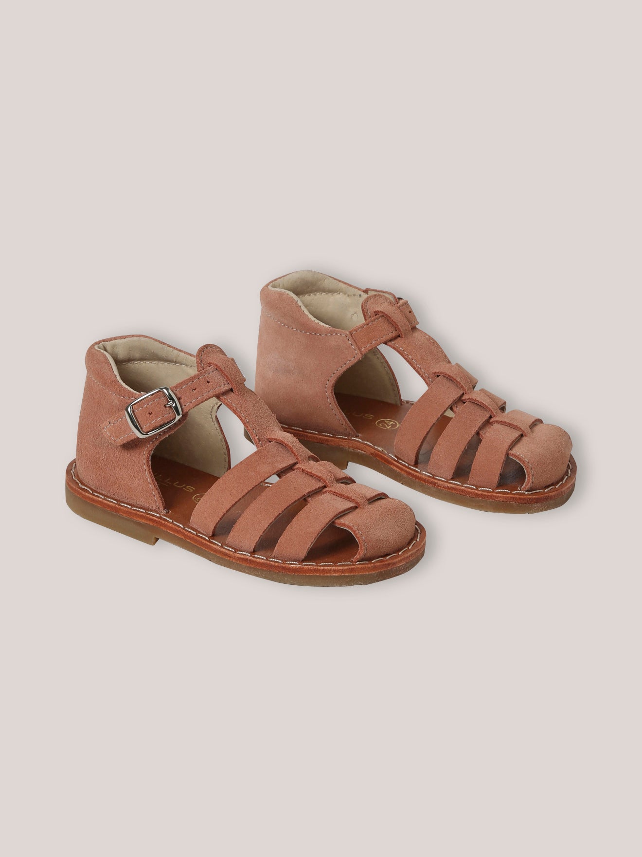 Mädchensandalen aus Veloursleder