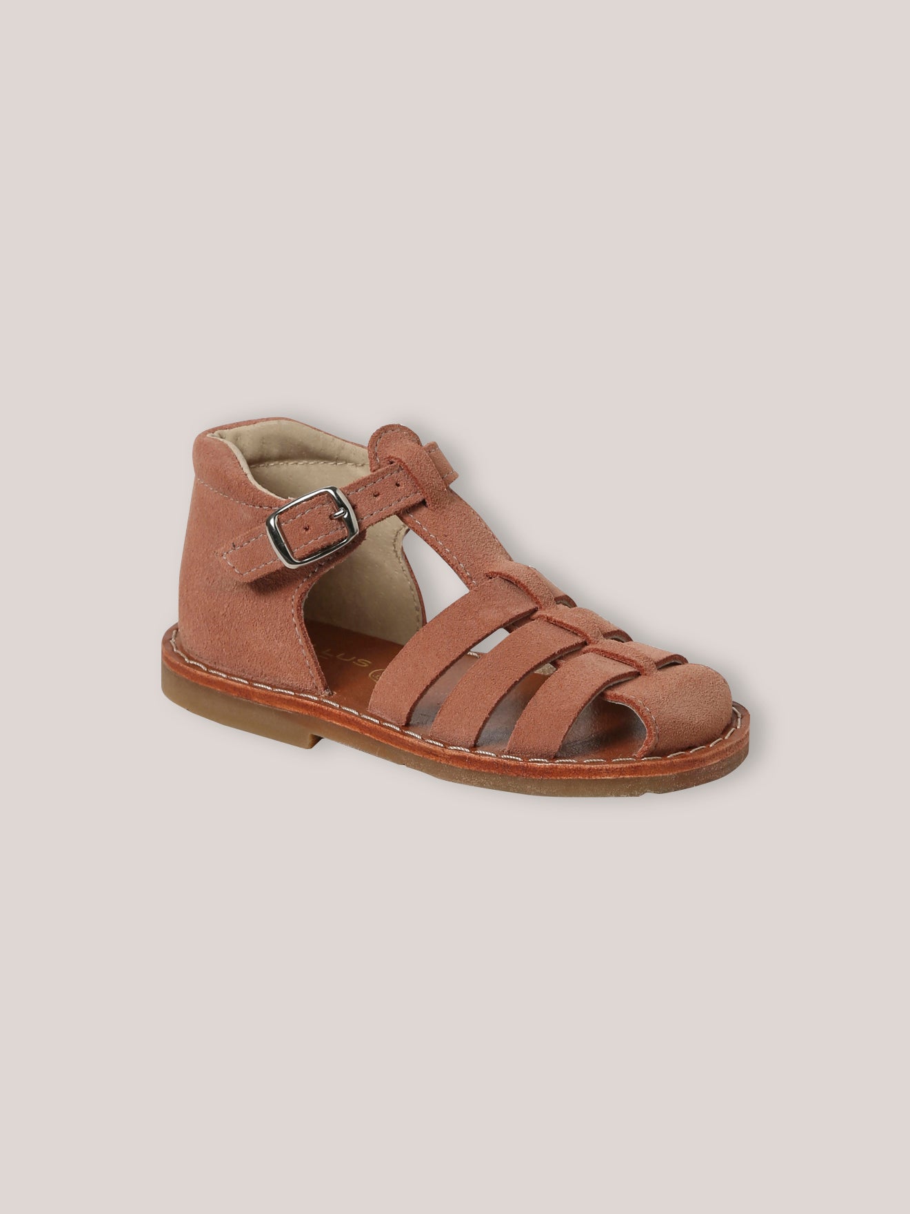 Mädchensandalen aus Veloursleder