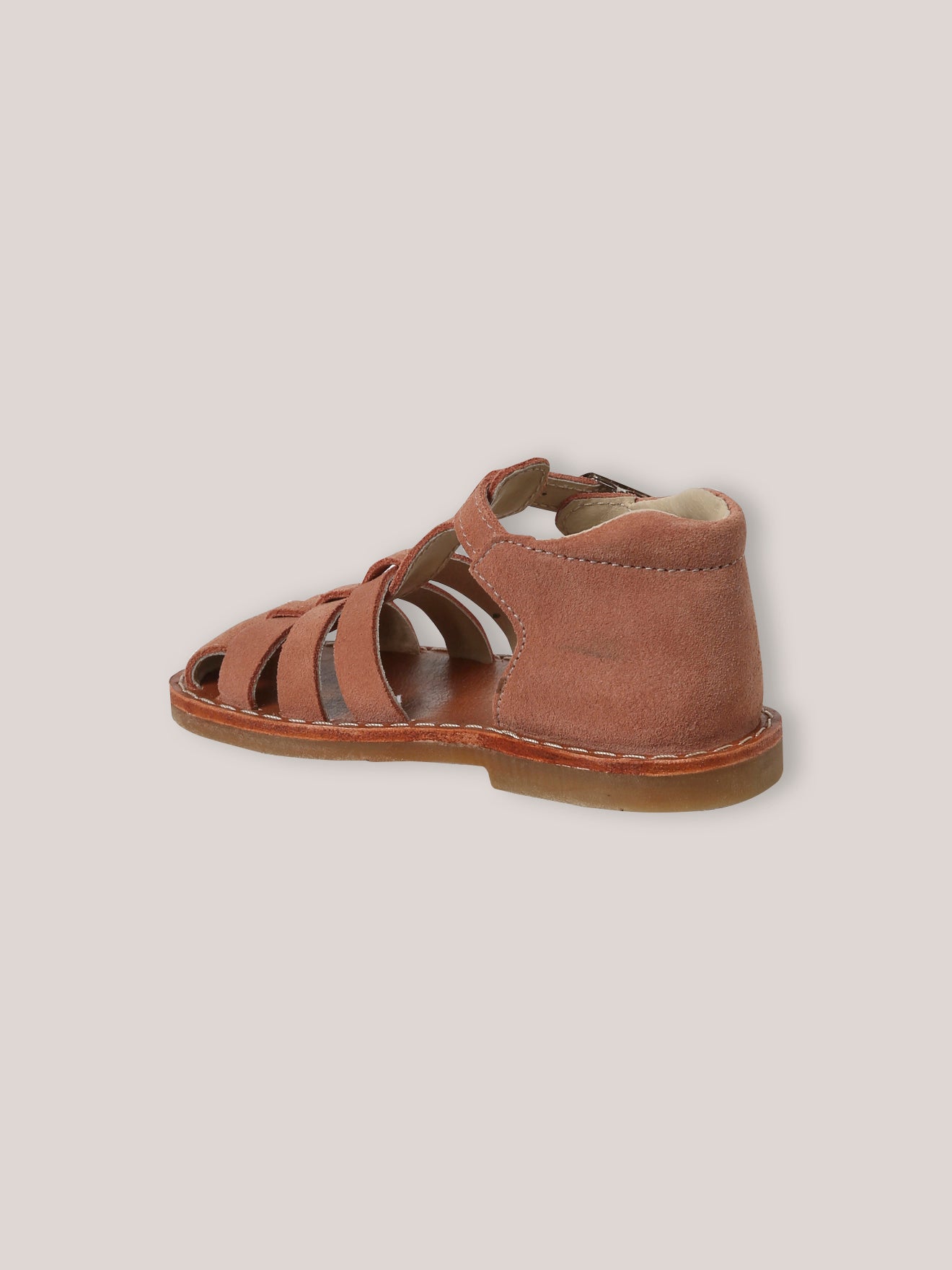 Mädchensandalen aus Veloursleder