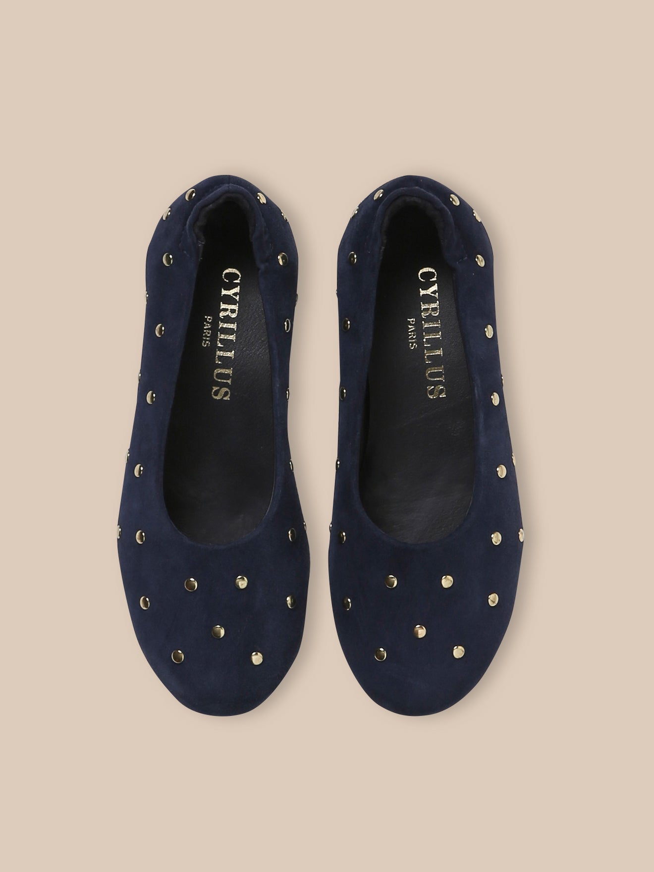 Mädchen-Ballerinas aus Nietenleder