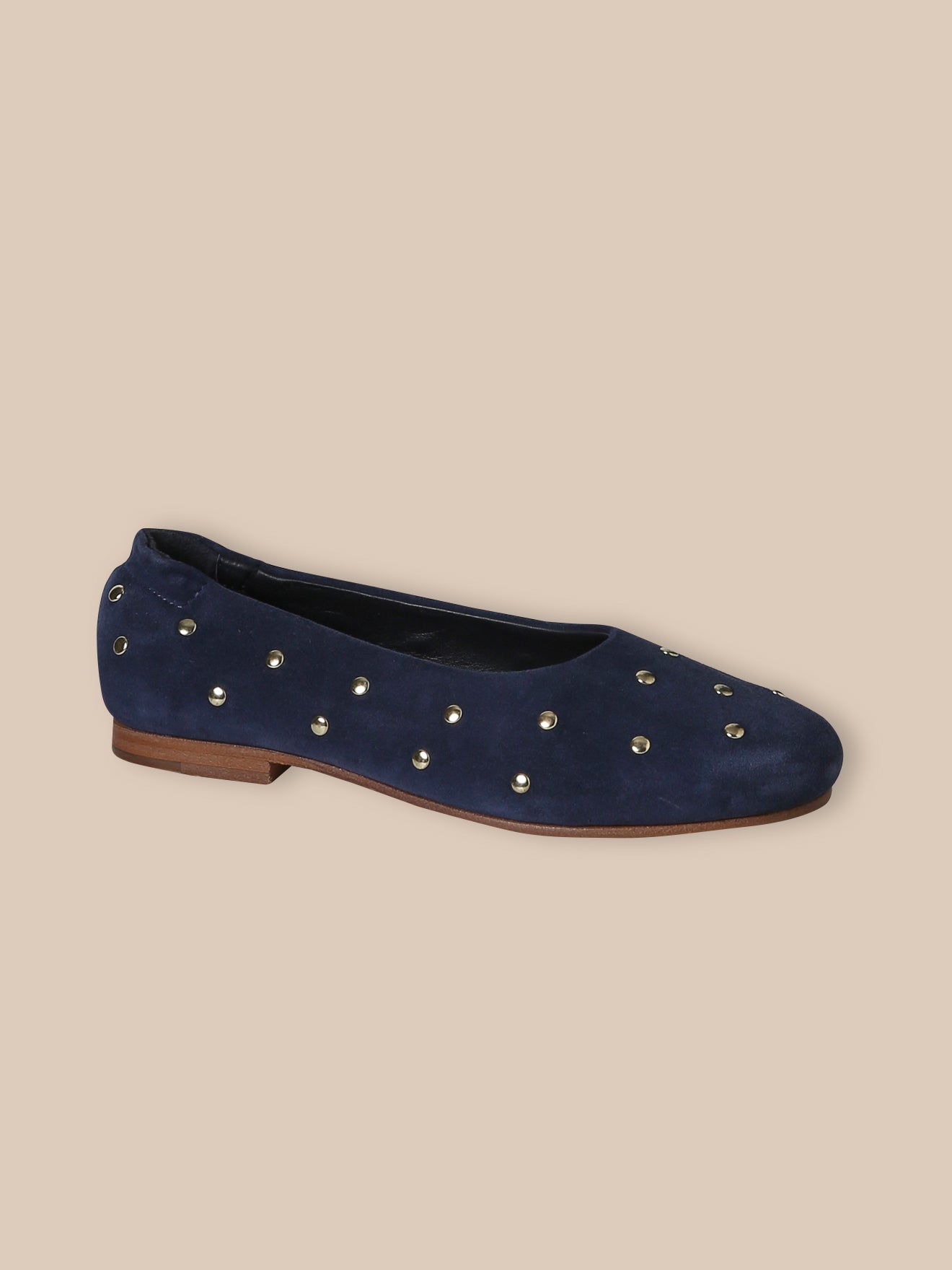 Mädchen-Ballerinas aus Nietenleder