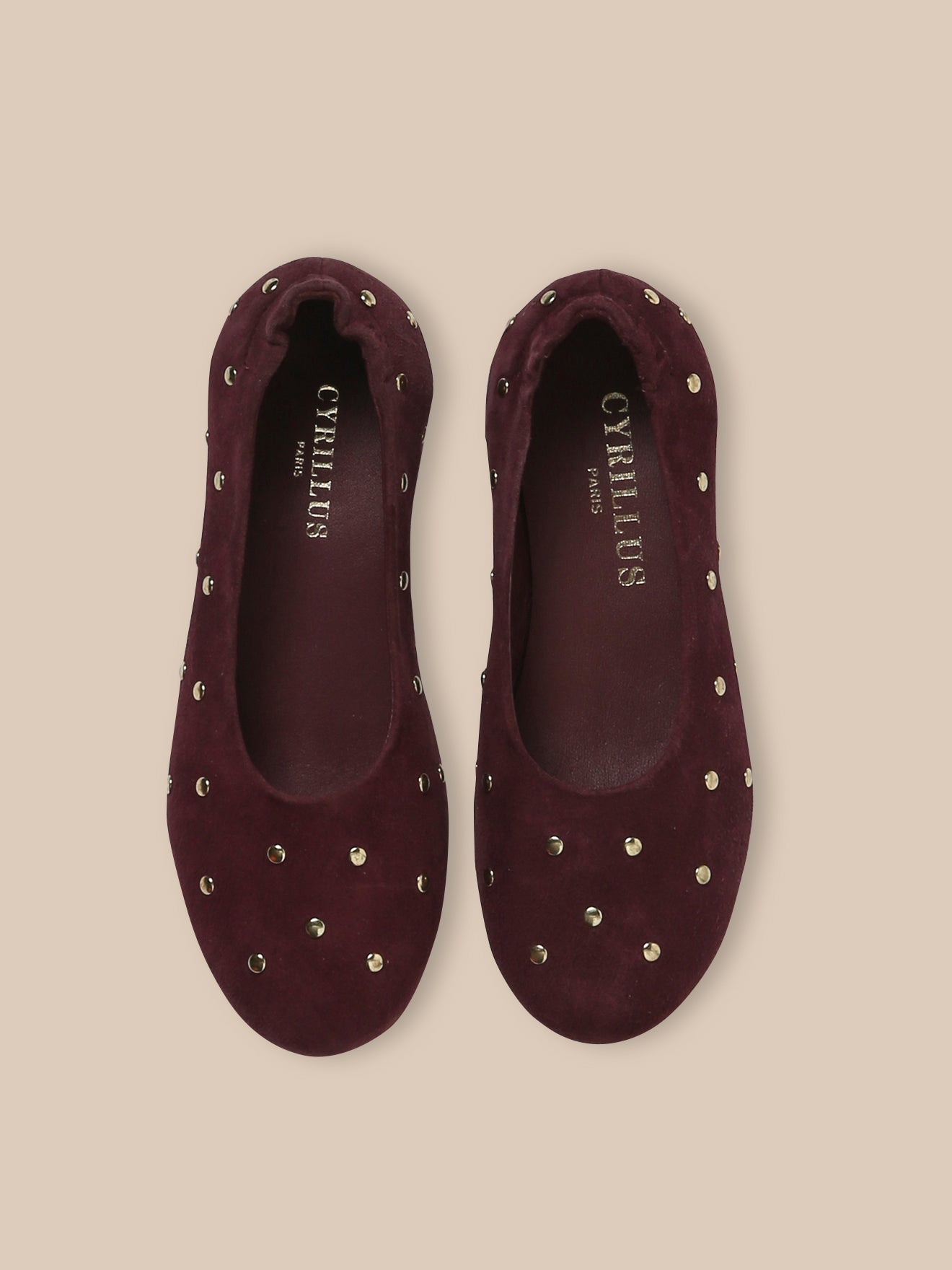 Mädchen-Ballerinas aus Nietenleder