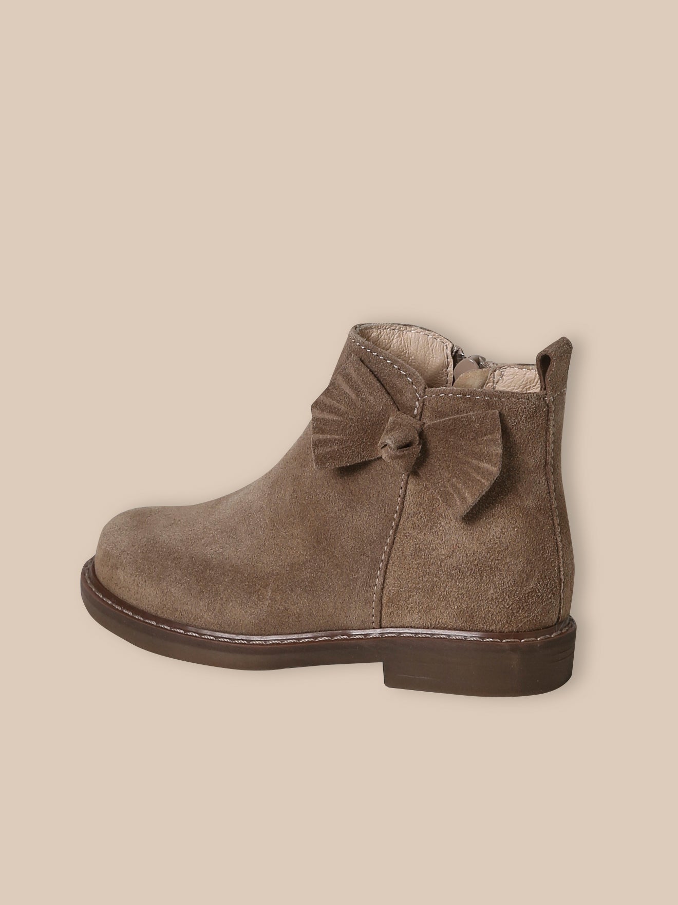 Mädchen-Boots mit Veloursleder-Schleife