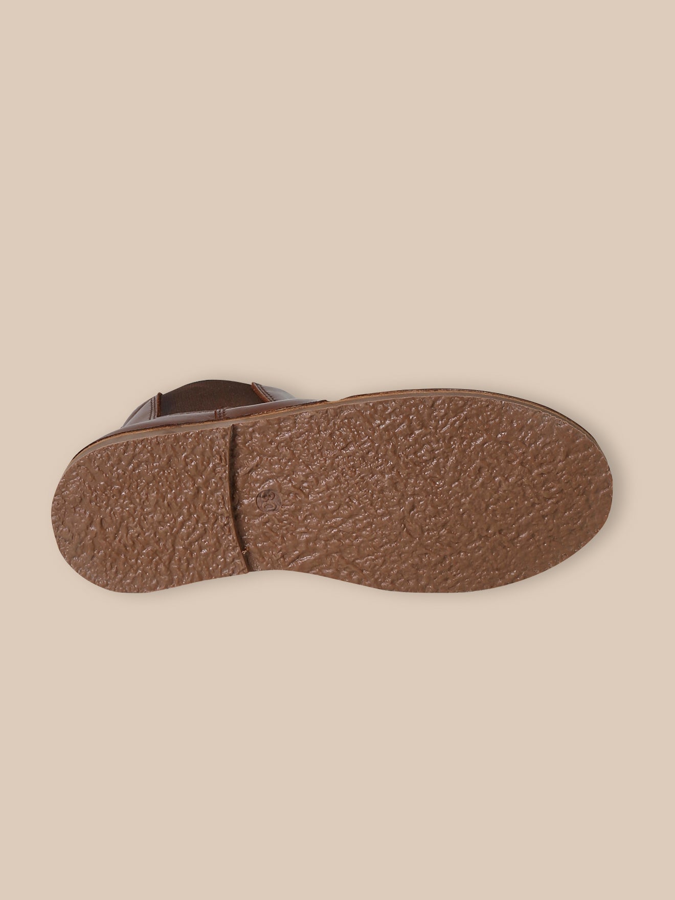 Mädchen-Boots mit Blütenkappe aus Leder