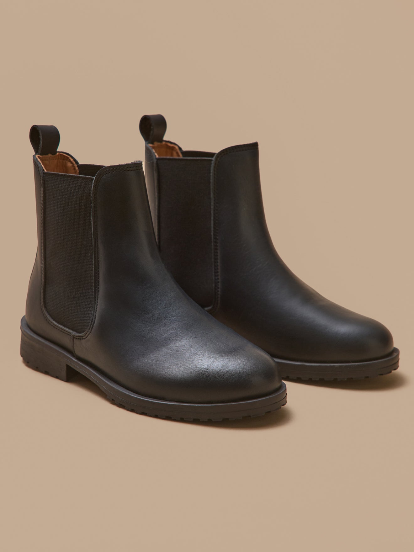 Mädchen-Chelsea-Boots aus Leder