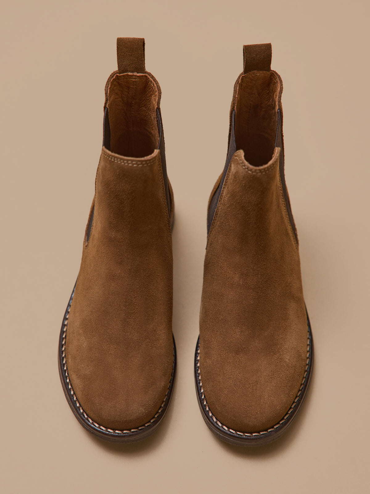 Mädchen-Chelsea-Boots aus Veloursleder