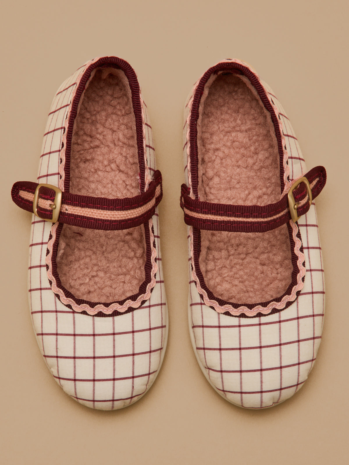 Mädchen-Ballerinas mit Tattersall-Karomuster – Hermosilla X Cyrillus
