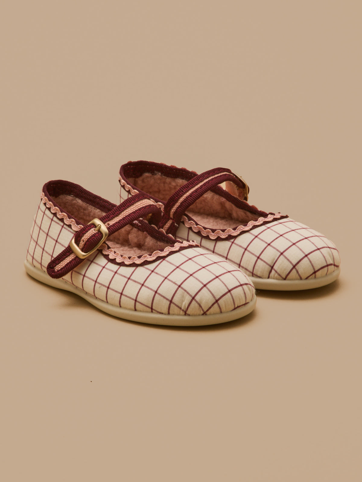 Mädchen-Ballerinas mit Tattersall-Karomuster – Hermosilla X Cyrillus