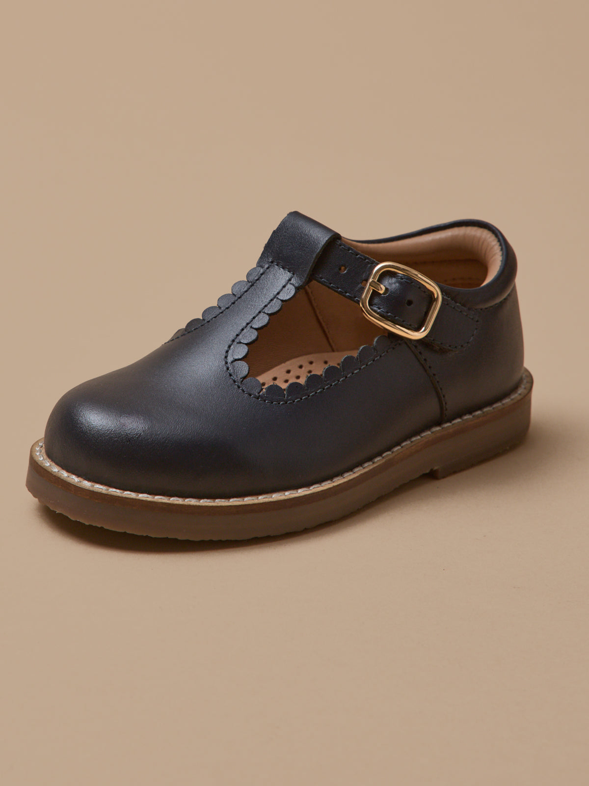 Mädchen-Riemchenschuhe aus Leder