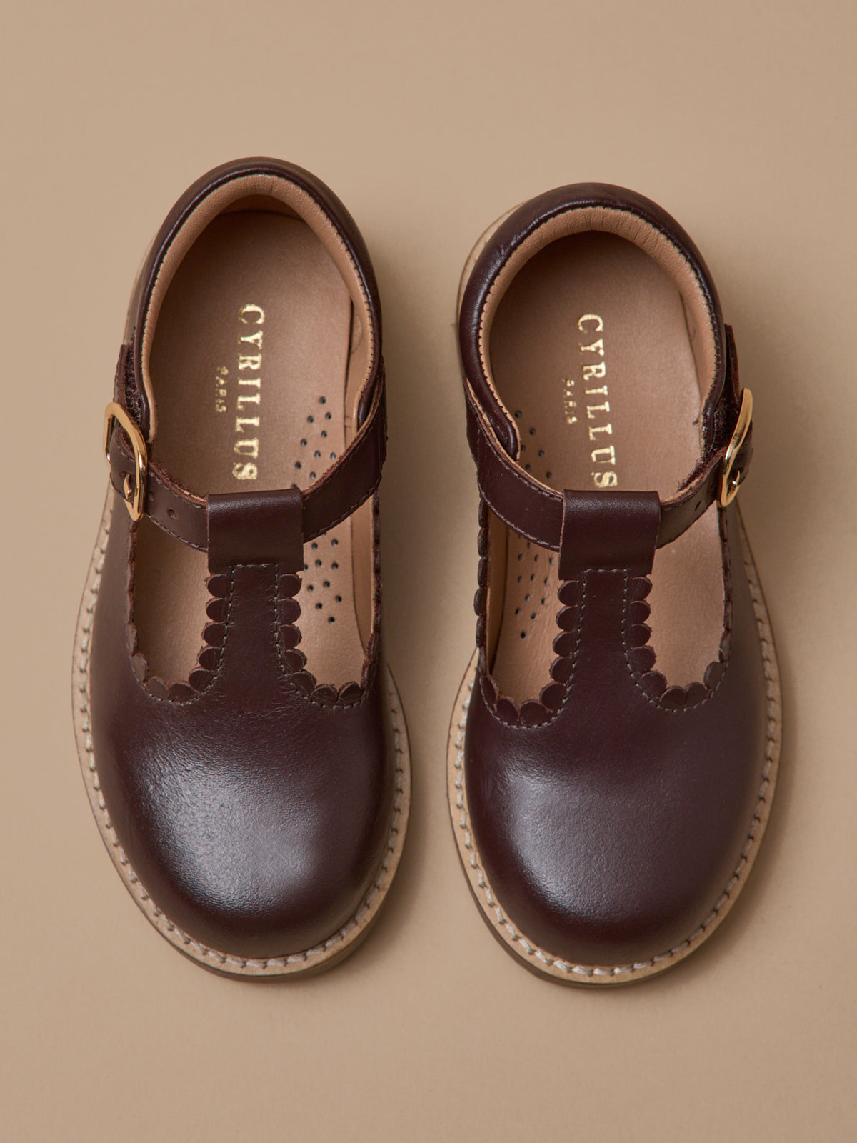 Mädchen-Riemchenschuhe aus Leder