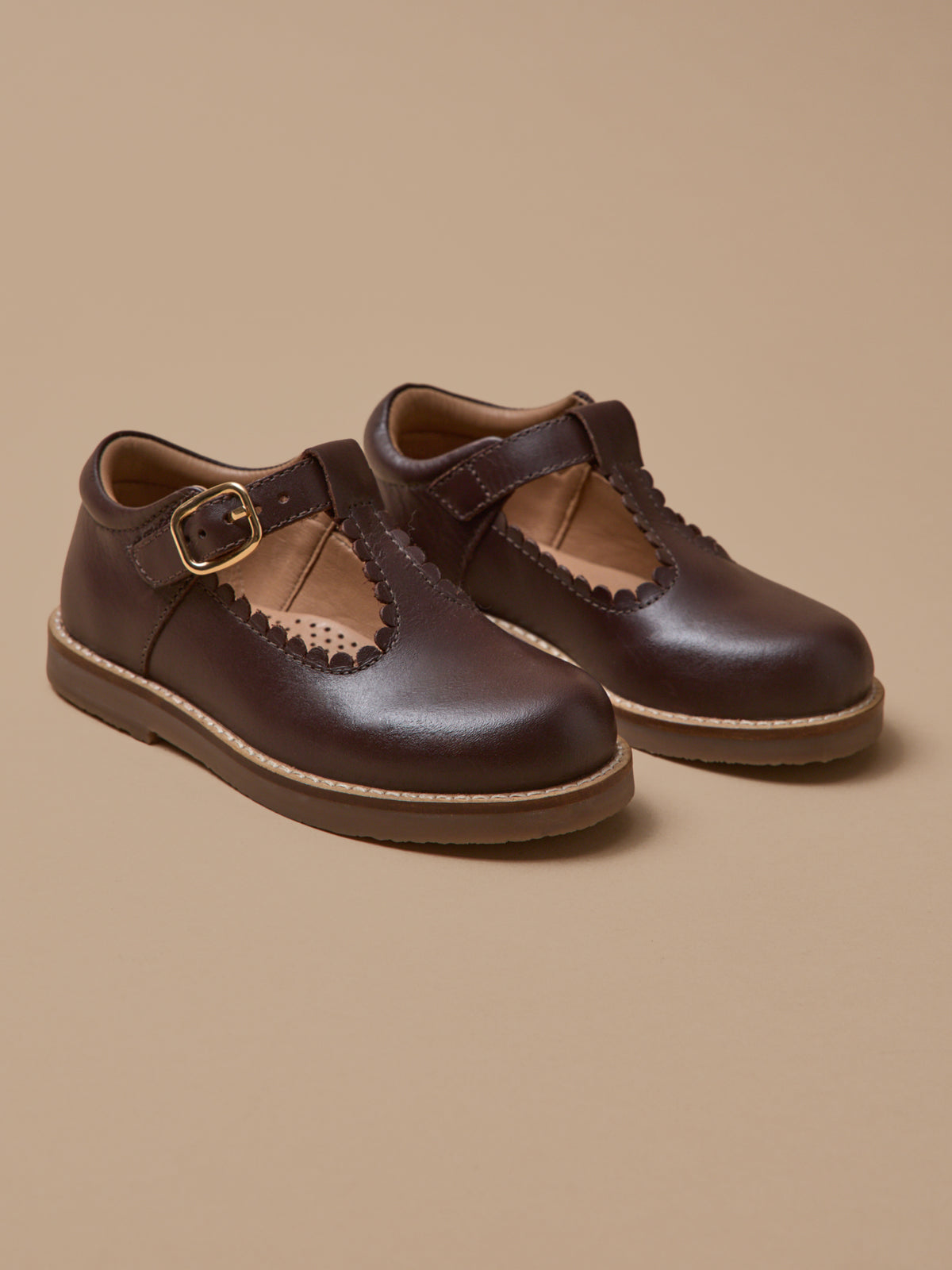 Mädchen-Riemchenschuhe aus Leder