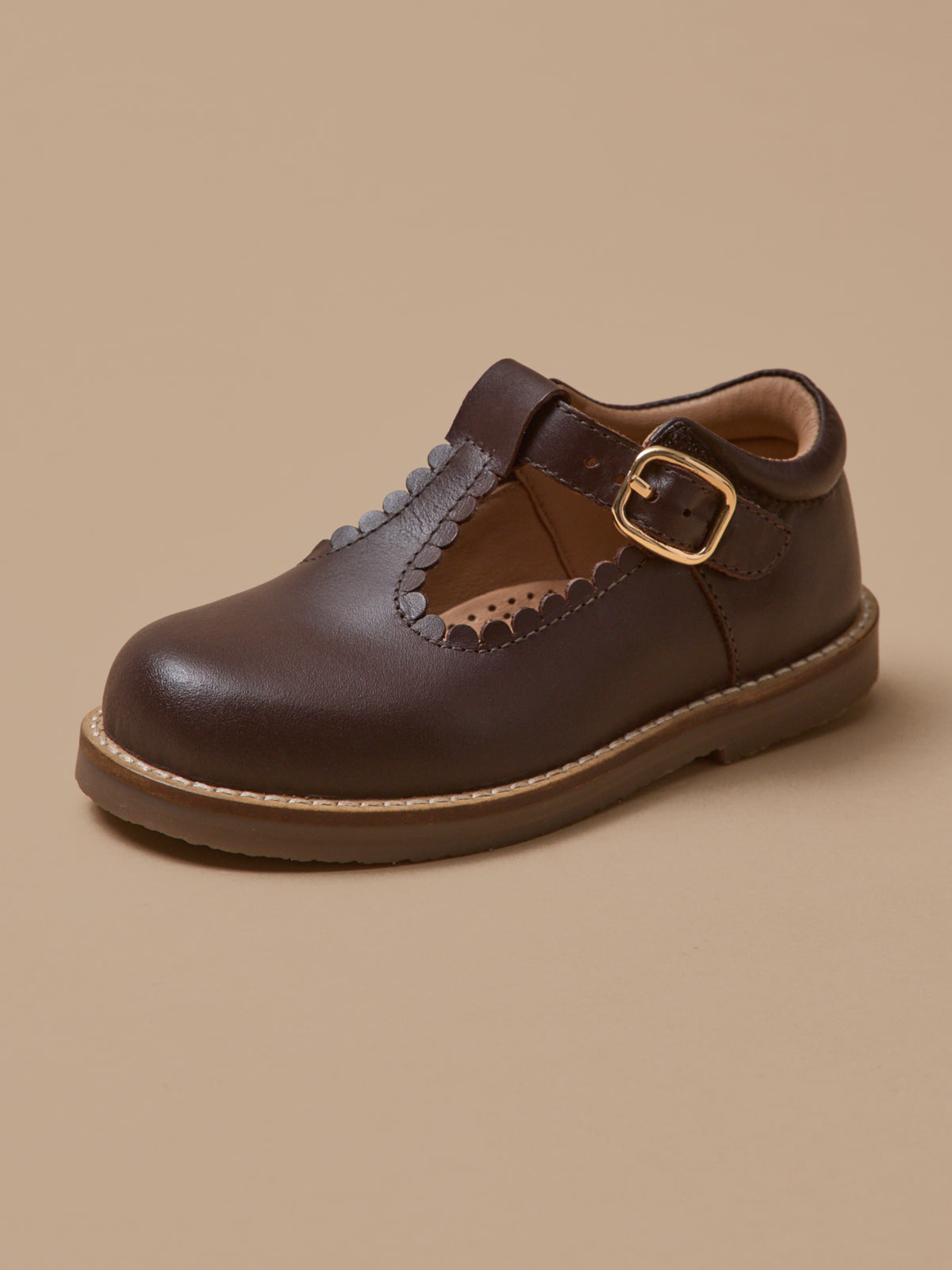 Mädchen-Riemchenschuhe aus Leder