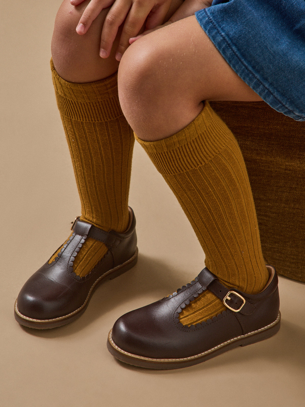 Mädchen-Riemchenschuhe aus Leder