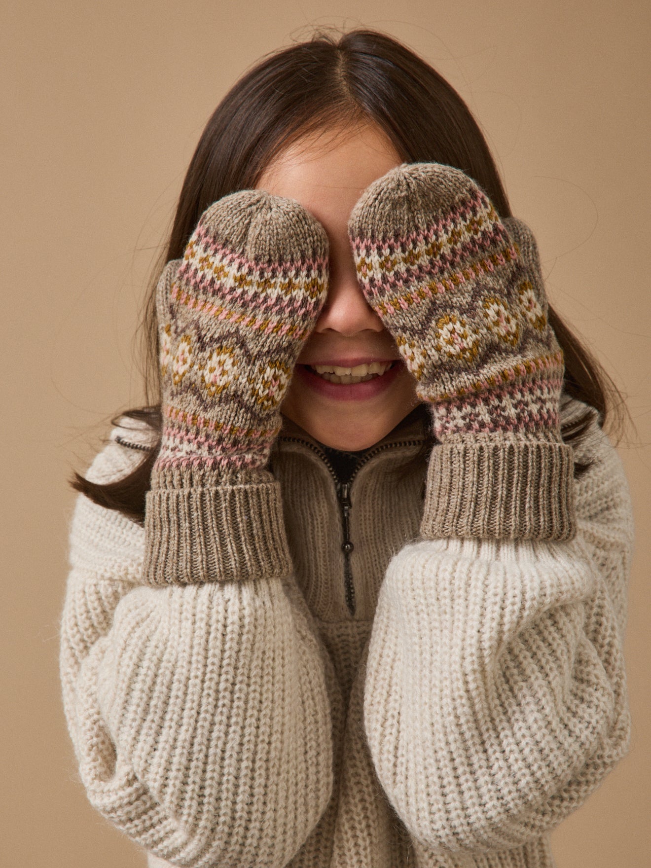 Kinderfäustlinge aus Jacquard
