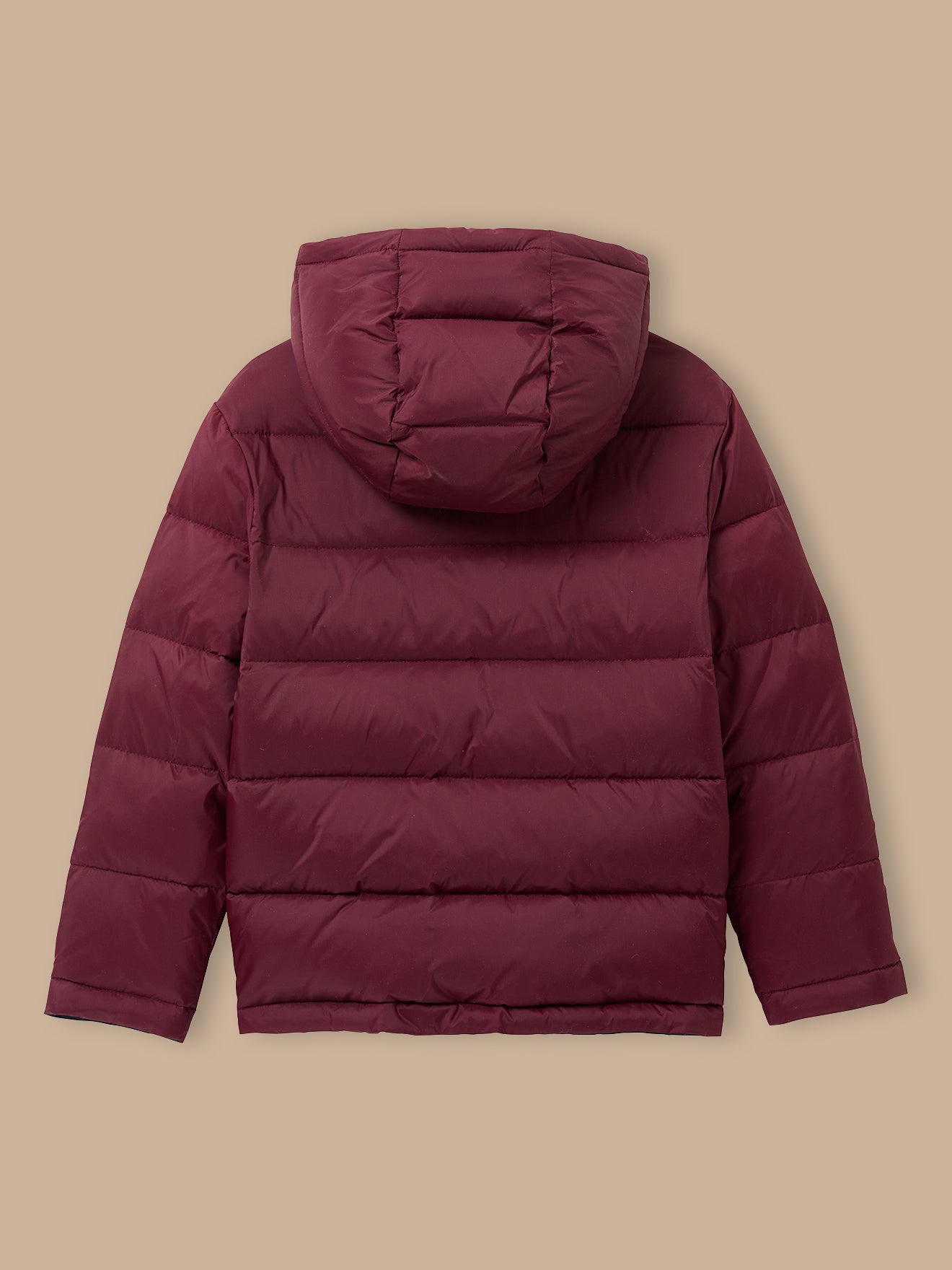 Jungen-Daunenjacke mit Federn und Daunen, wendbar