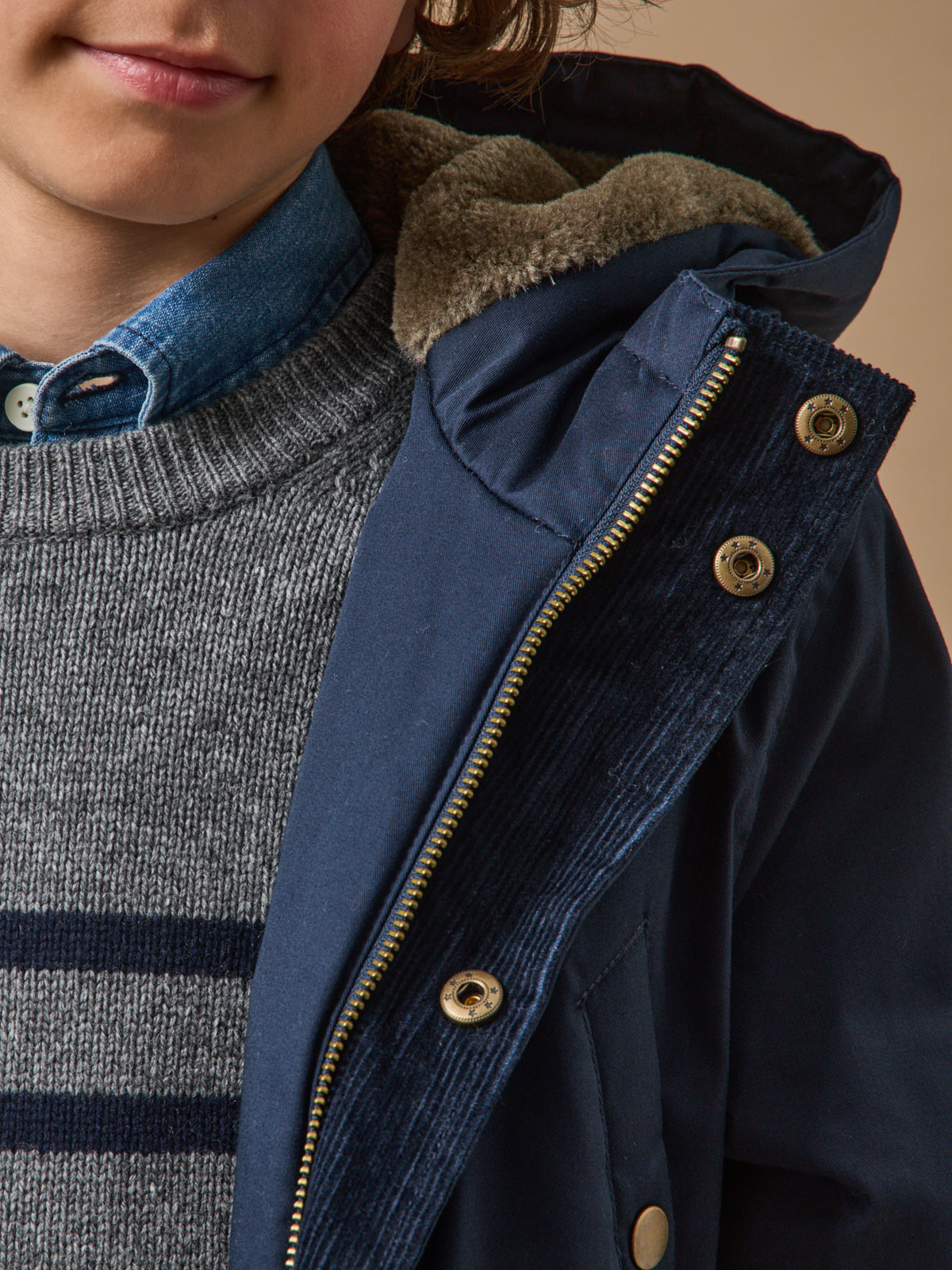 Jungen-Parka, warm