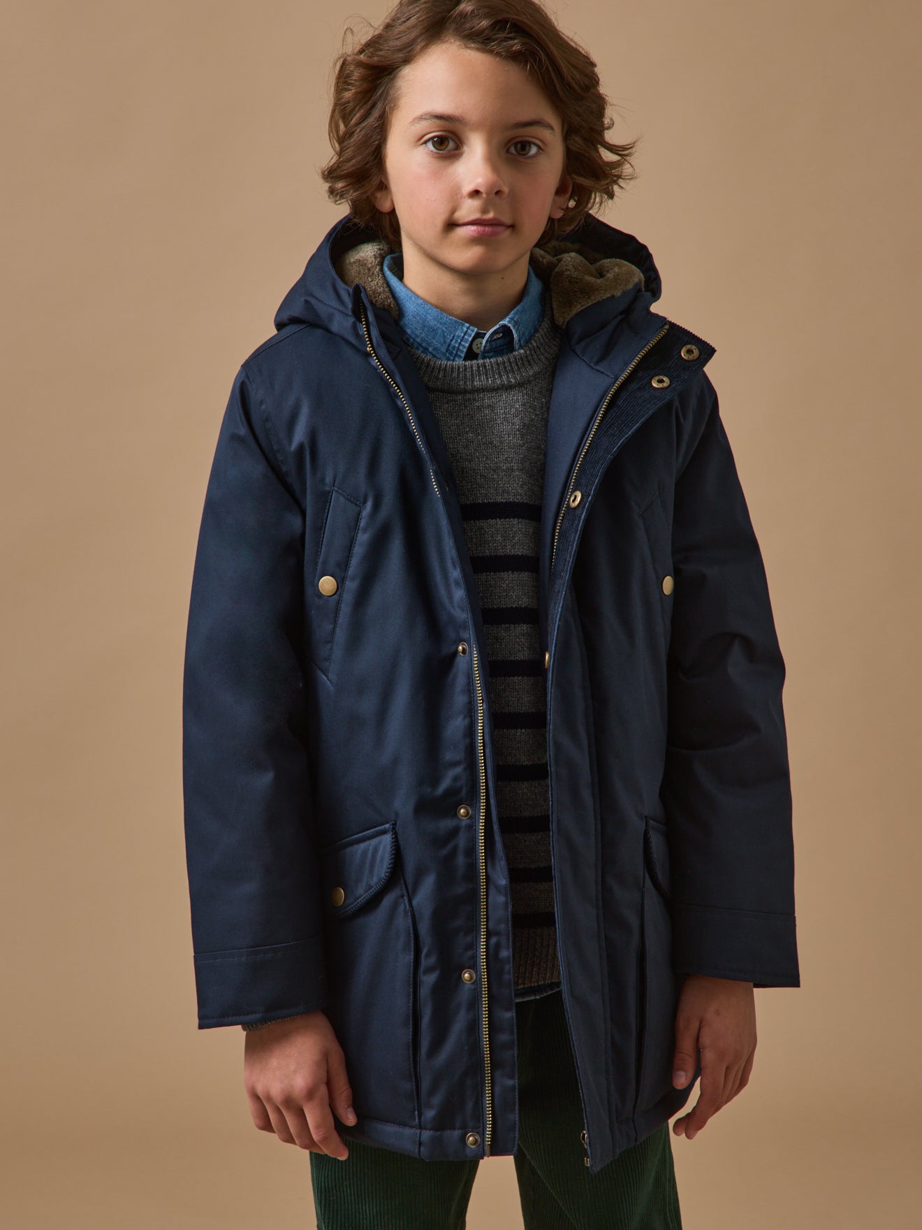 Jungen-Parka, warm