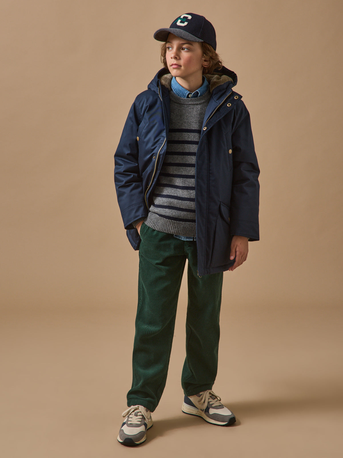 Jungen-Parka, warm
