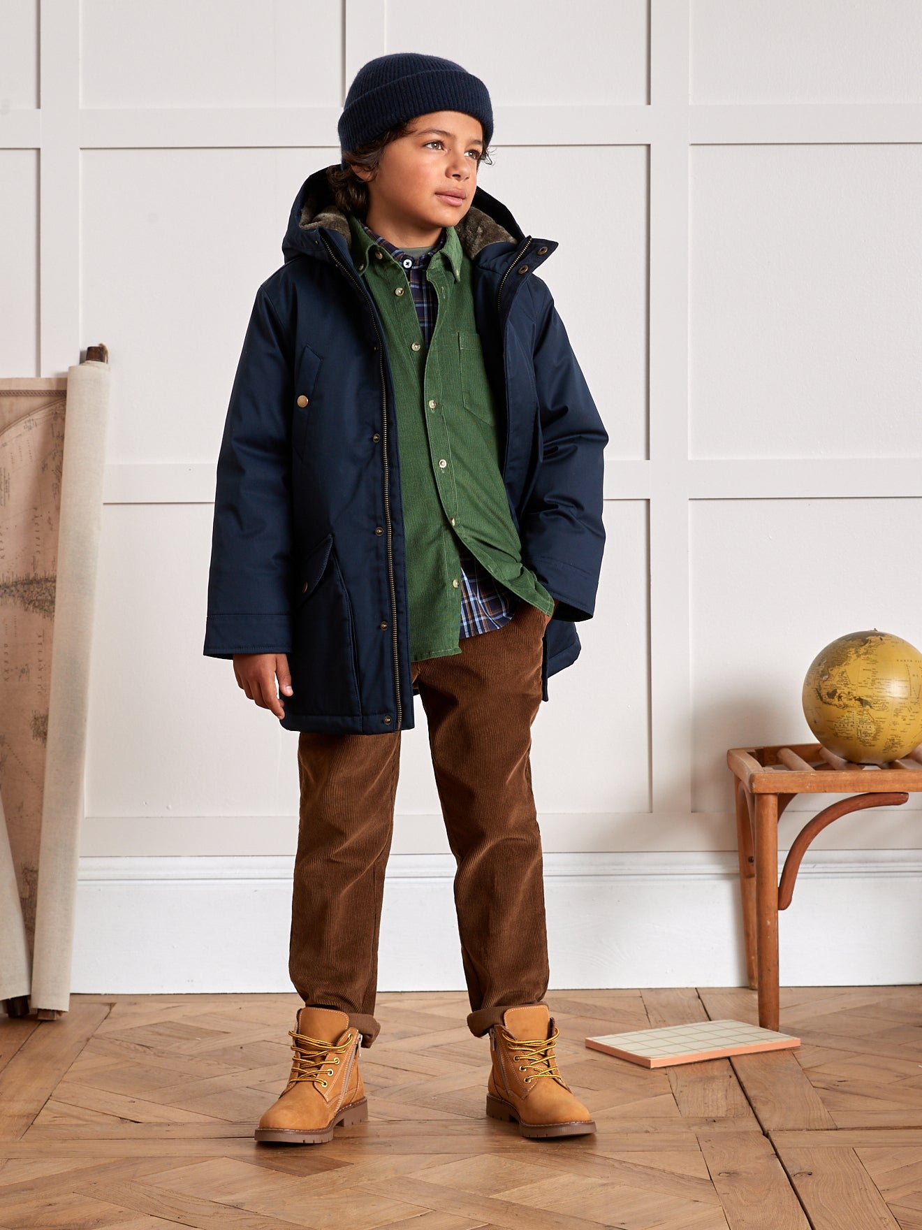 Jungen-Parka, warm