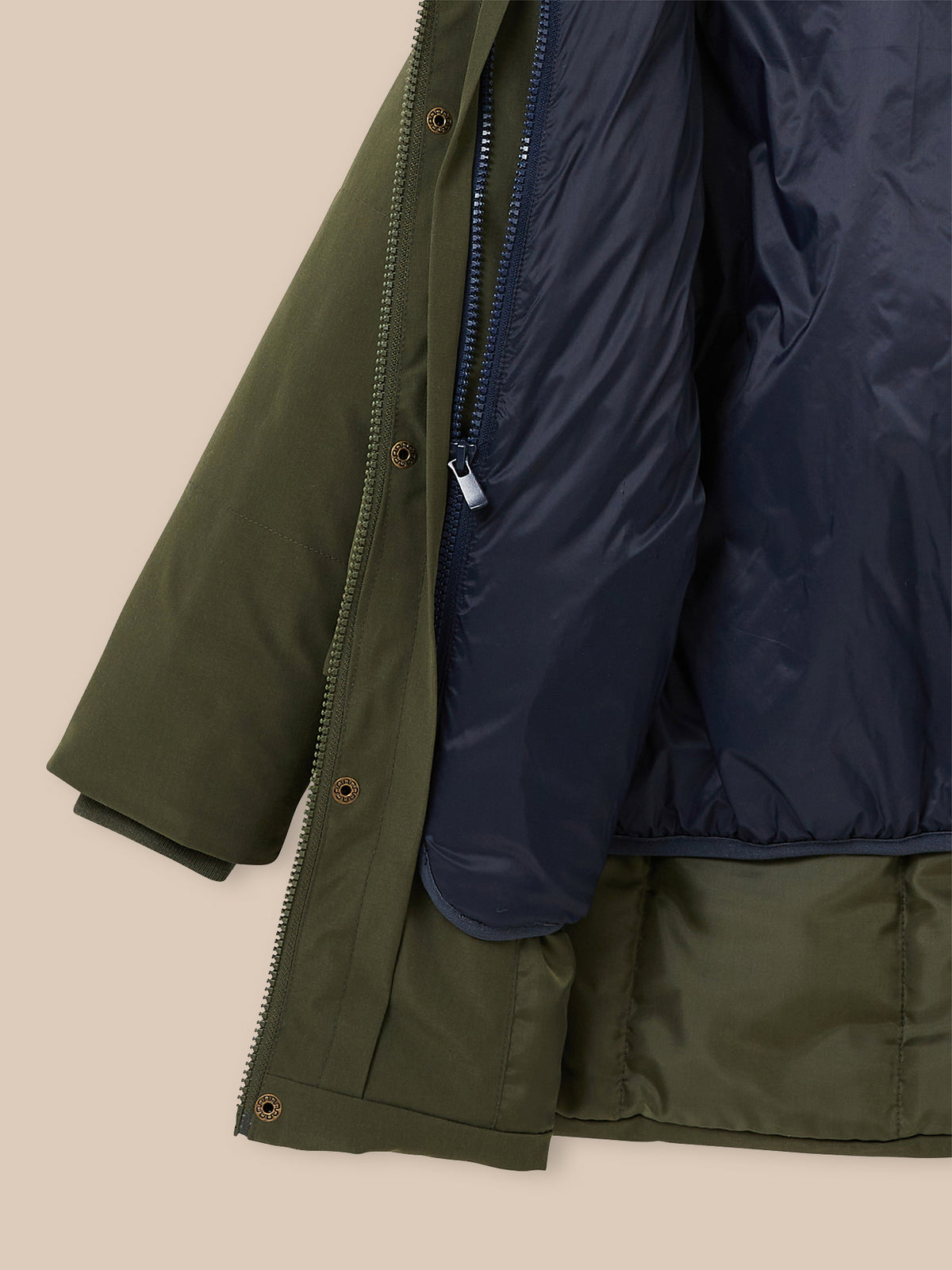 Jungen-Parka, gesteppt