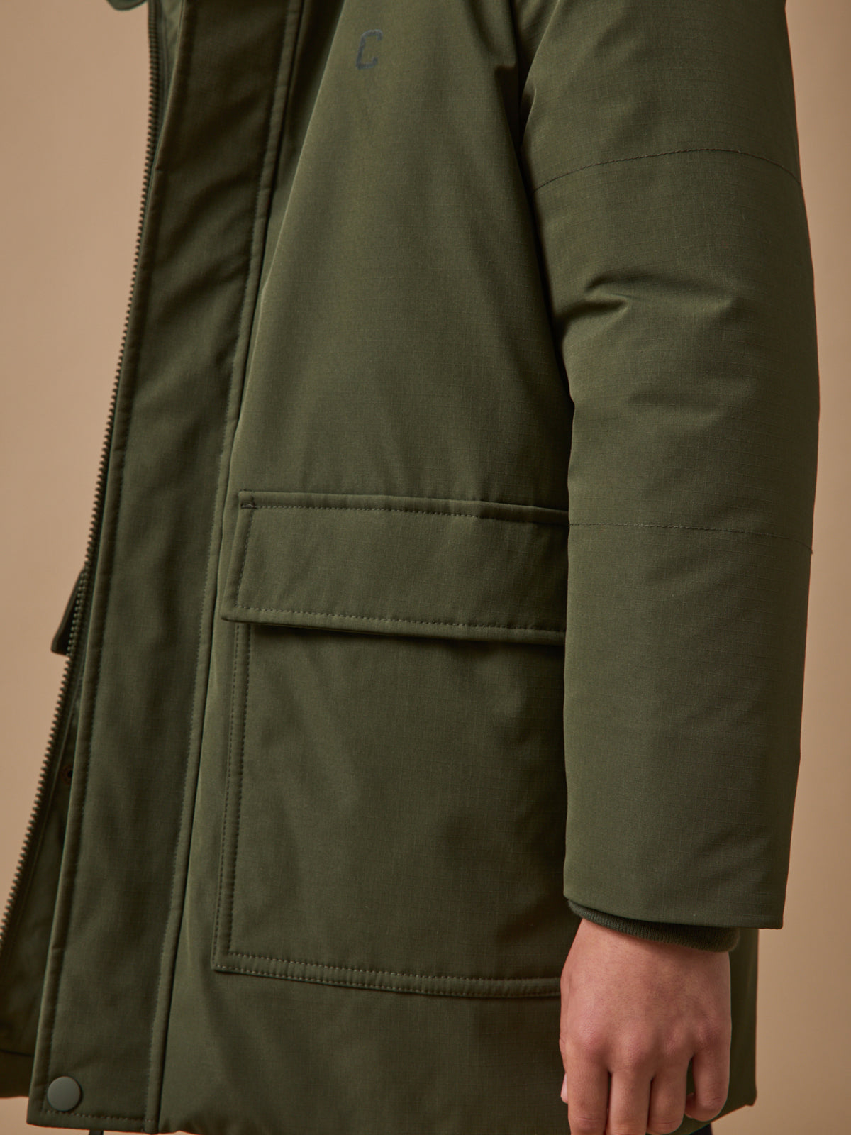 Jungen-Parka, gesteppt