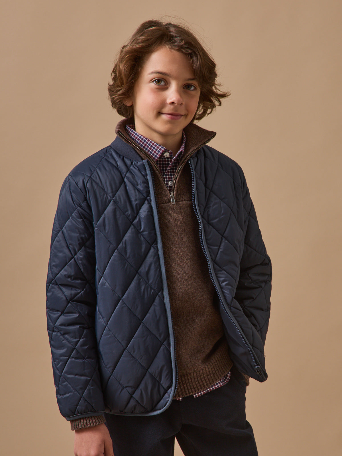 Jungen-Parka, gesteppt