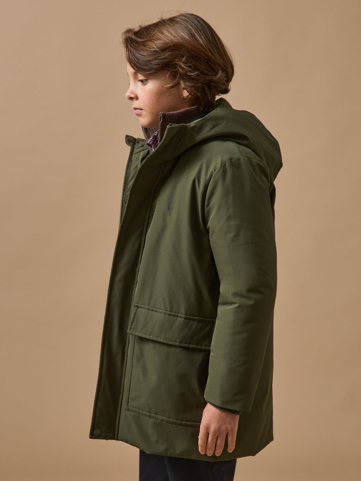 Jungen-Parka, gesteppt