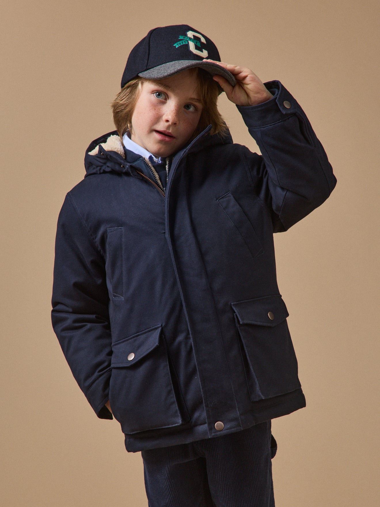 Jungen-Parka, 3-in-1